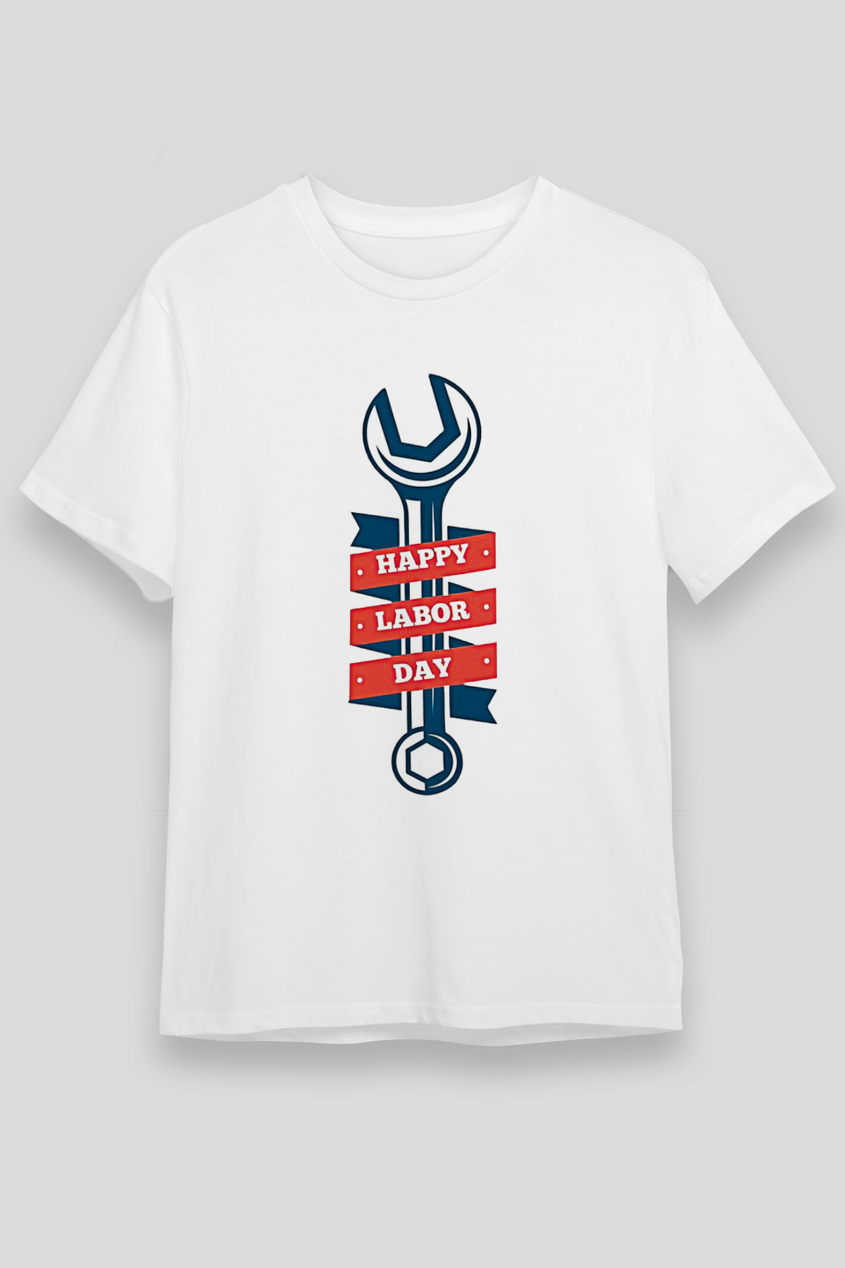 1 Mayıs Unisex Baskılı Beyaz Tişört - Tshirt