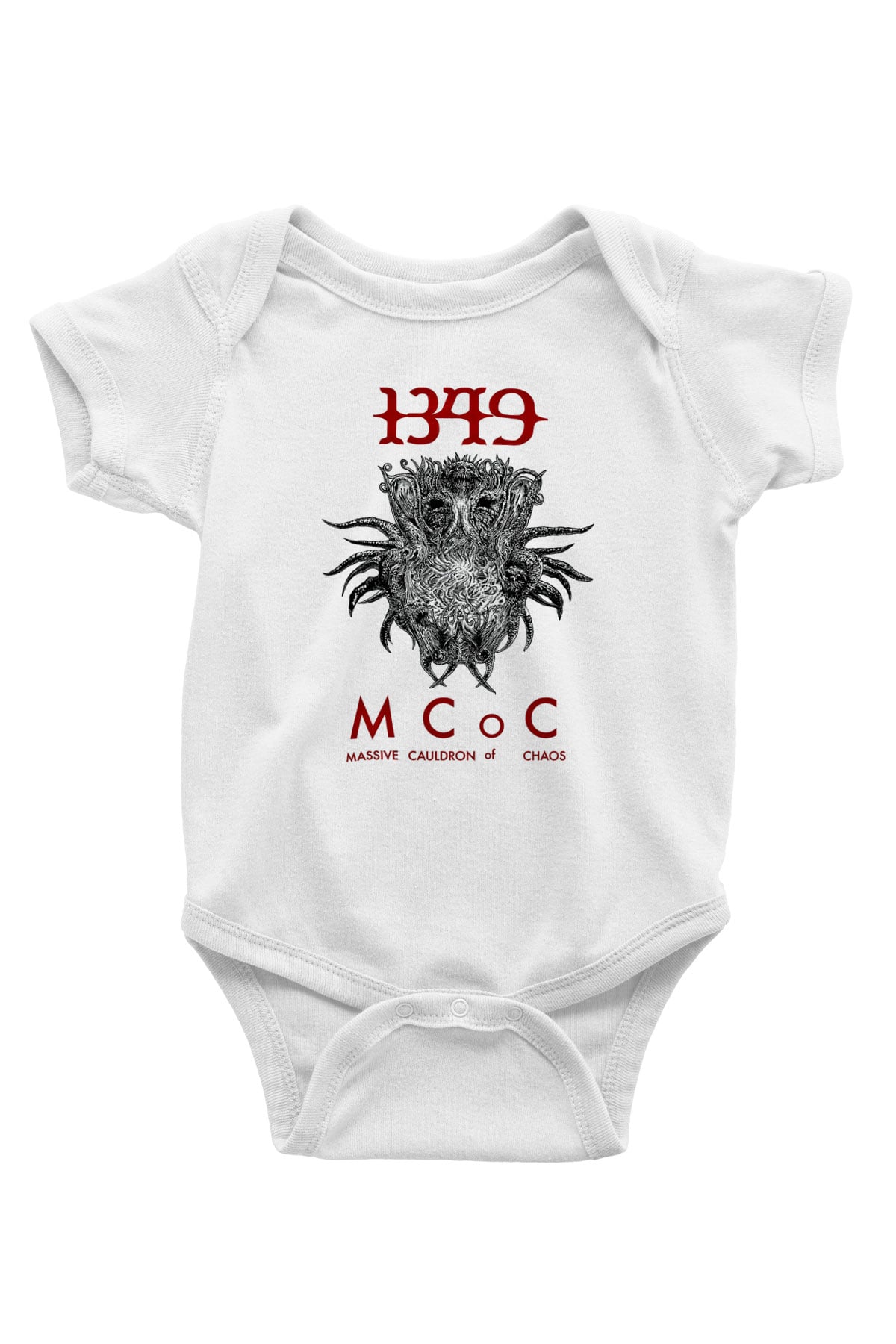 1349 Baskılı Unisex Beyaz Bebek Body - Zıbın