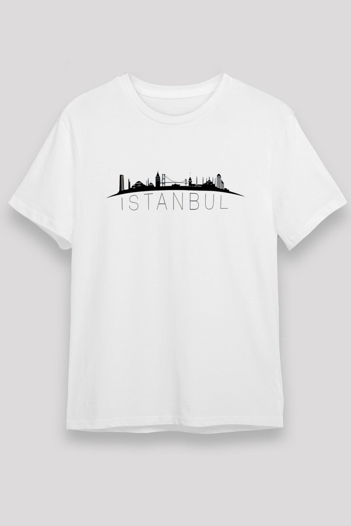 1453 Unisex Baskılı Beyaz Tişört - Tshirt