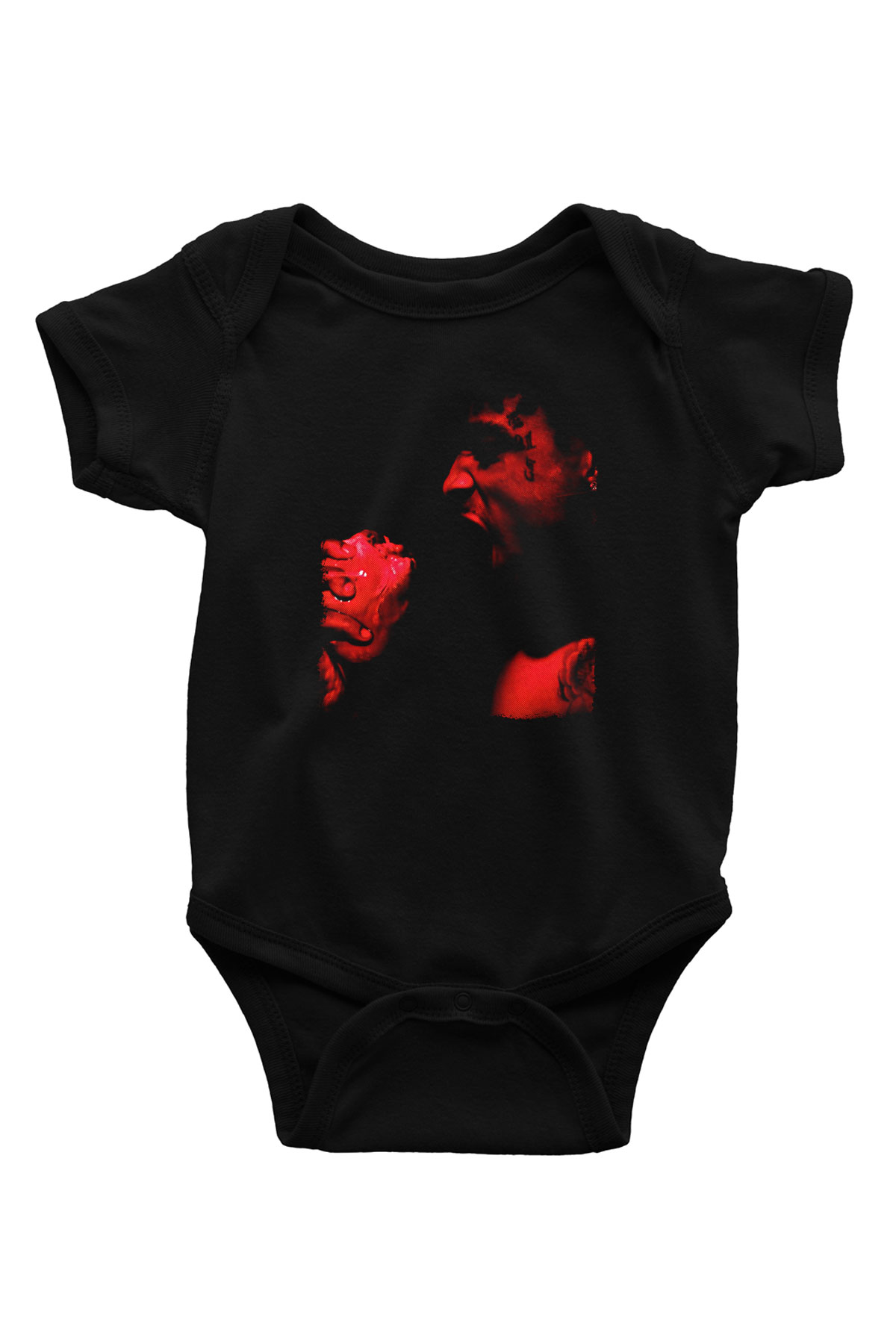 21 Savage Baskılı Unisex Siyah Bebek Body - Zıbın