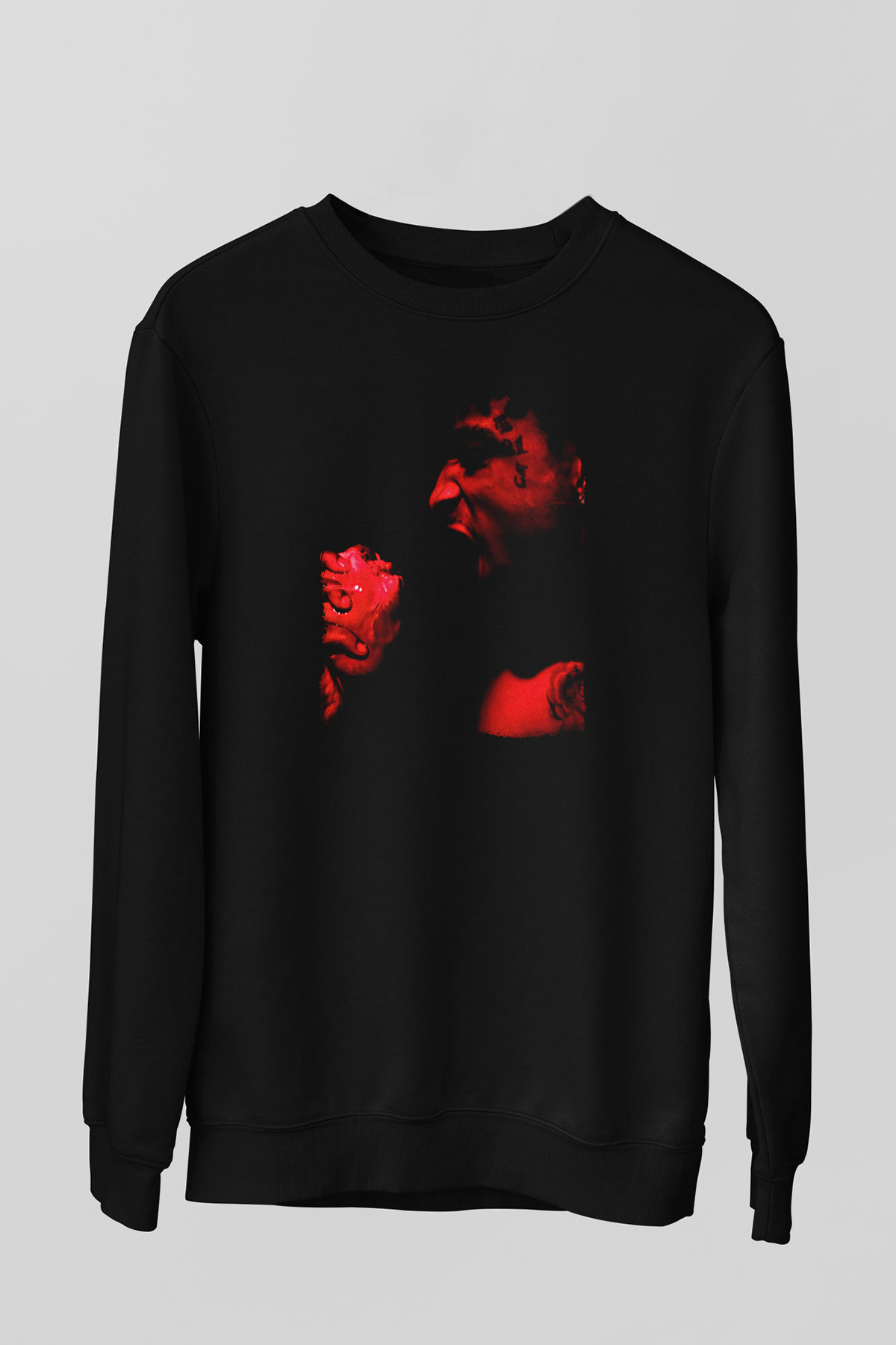21 Savage Baskılı Unisex Siyah Sweatshirt