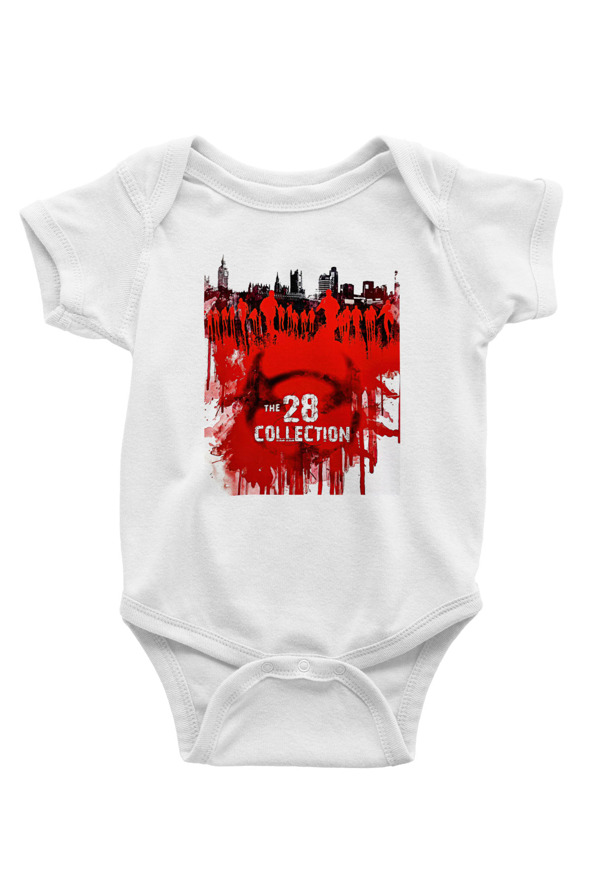 28 Days Later Baskılı Beyaz Unisex Bebek Body - Zıbın