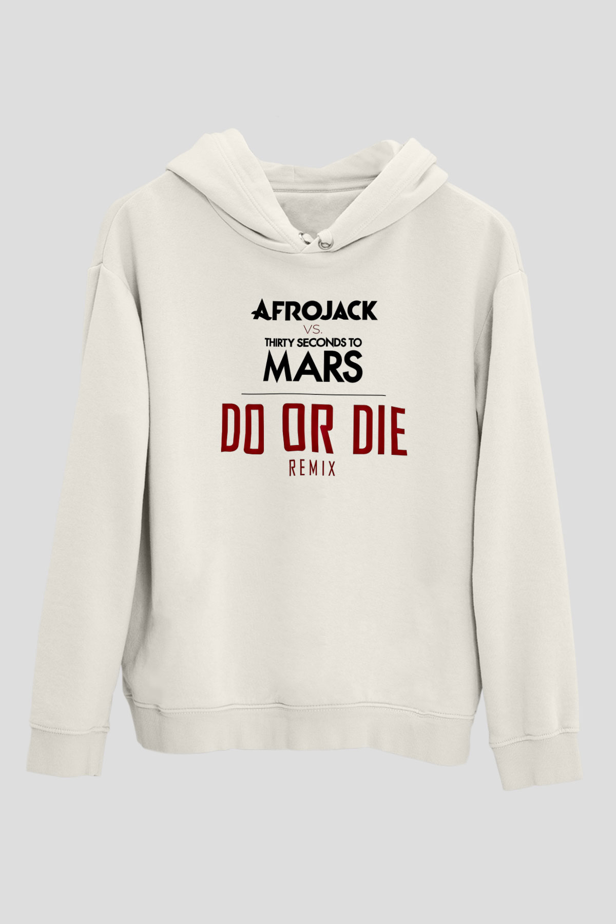 30 Seconds To Mars Baskılı Unisex Beyaz Hoodie