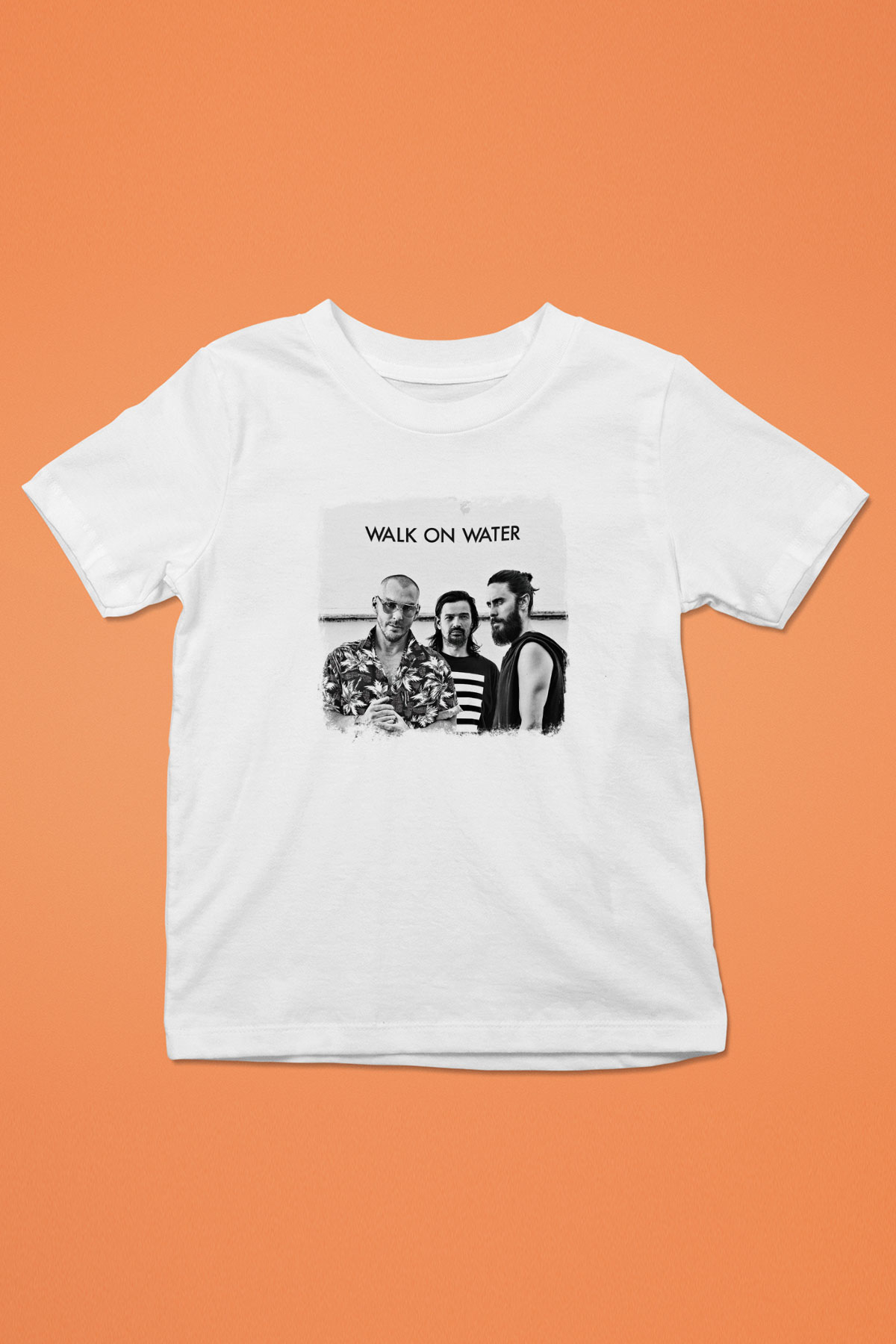 30 Seconds To Mars Baskılı Unisex Beyaz Çocuk Tişört