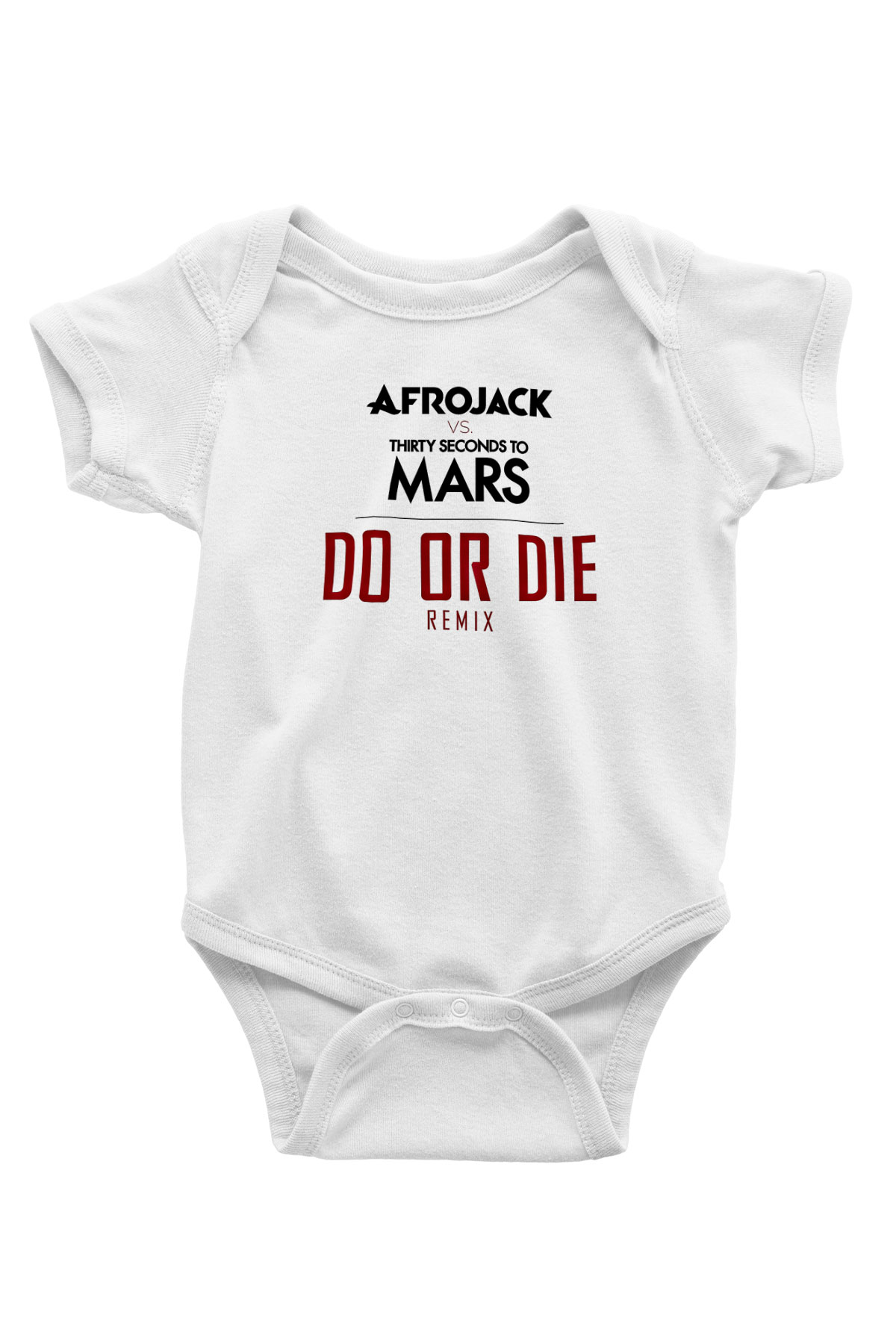 30 Seconds To Mars Baskılı Unisex Beyaz Bebek Body - Zıbın