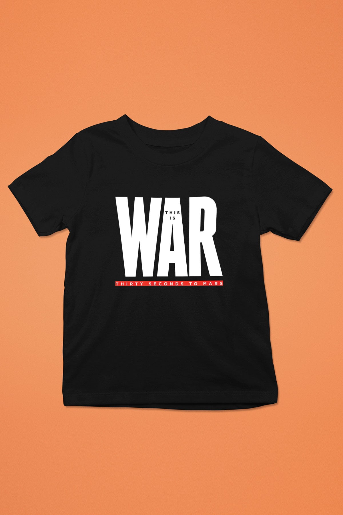 30 Seconds To Mars Baskılı Unisex Siyah Çocuk Tişört