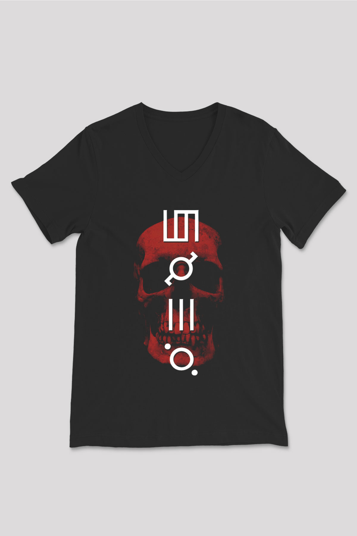 30 Seconds To Mars Siyah Unisex V Yaka Tişört T-Shirt