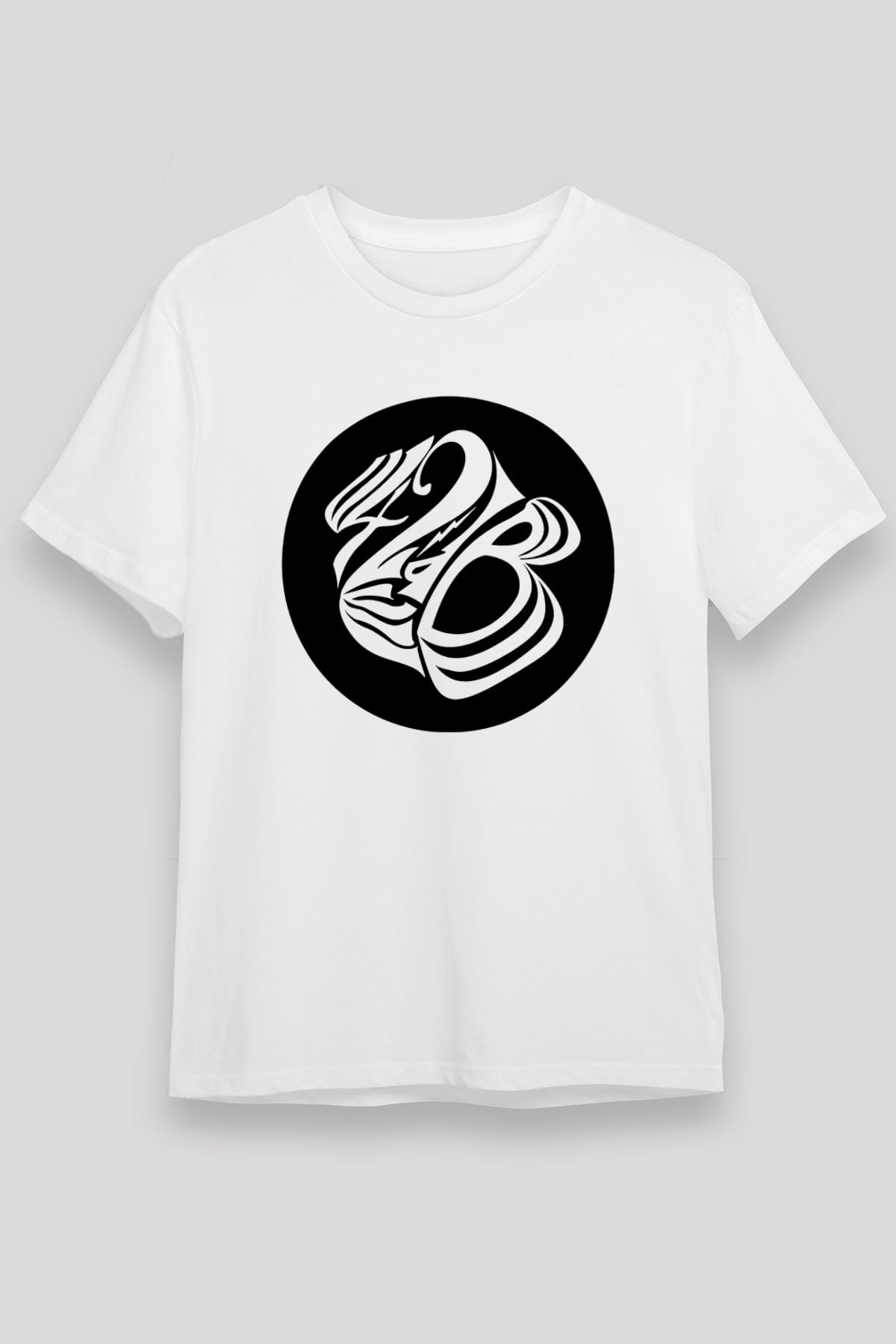 42 decibel Baskılı Unisex Beyaz Tişört