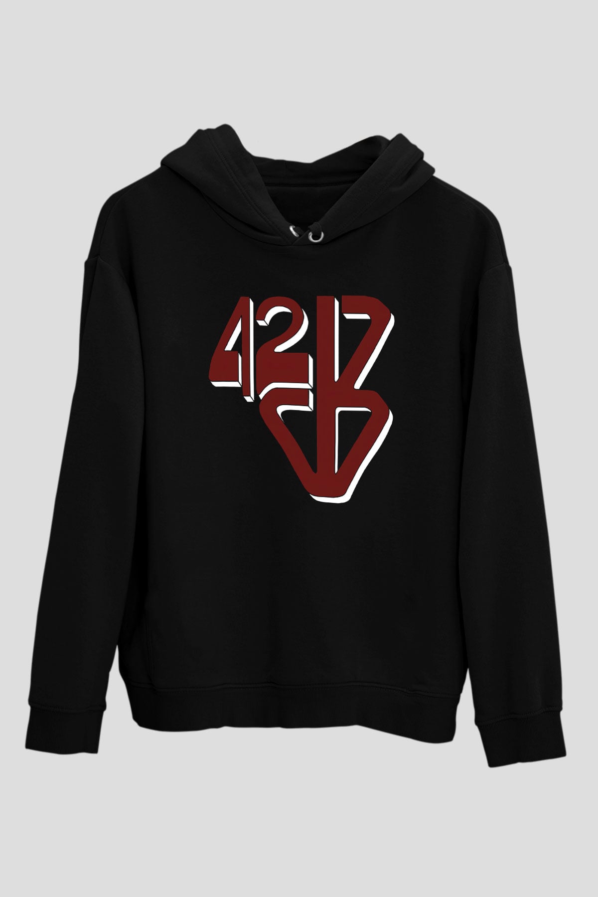 42 Decibel Siyah Unisex Hoodie