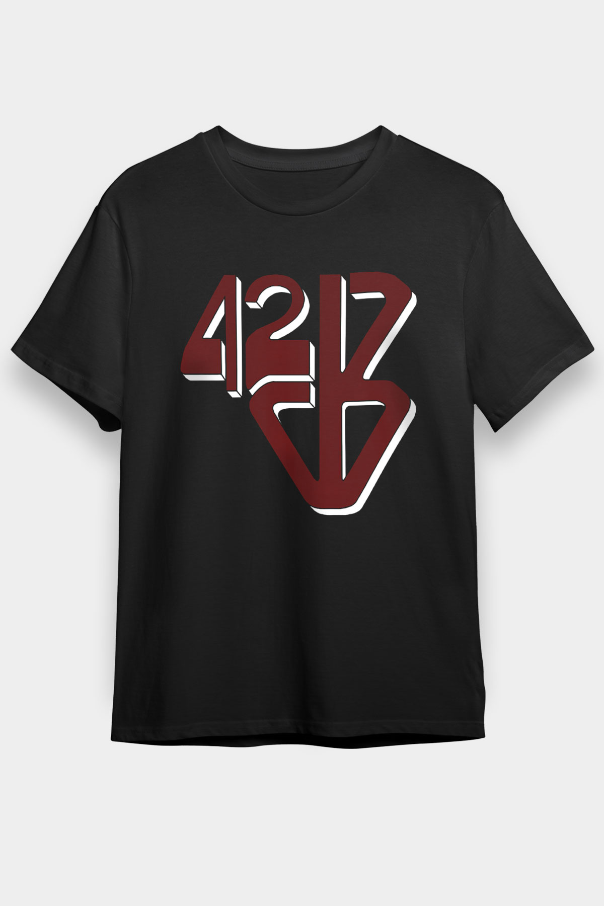 42 Decibel Siyah Unisex Tişört T-Shirt - TişörtFabrikası