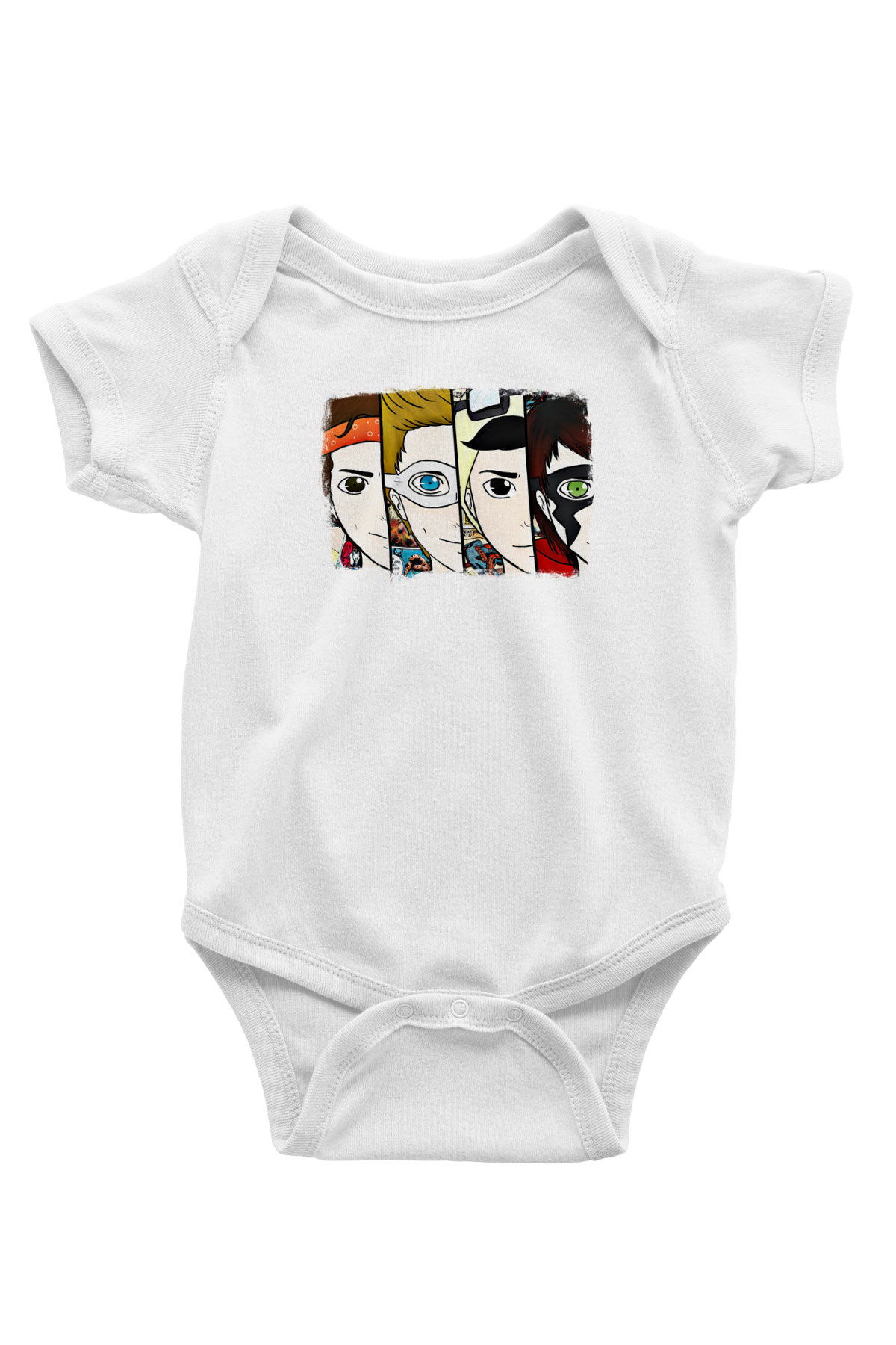 5 Seconds Of Summer Baskılı Unisex Beyaz Bebek Body - Zıbın