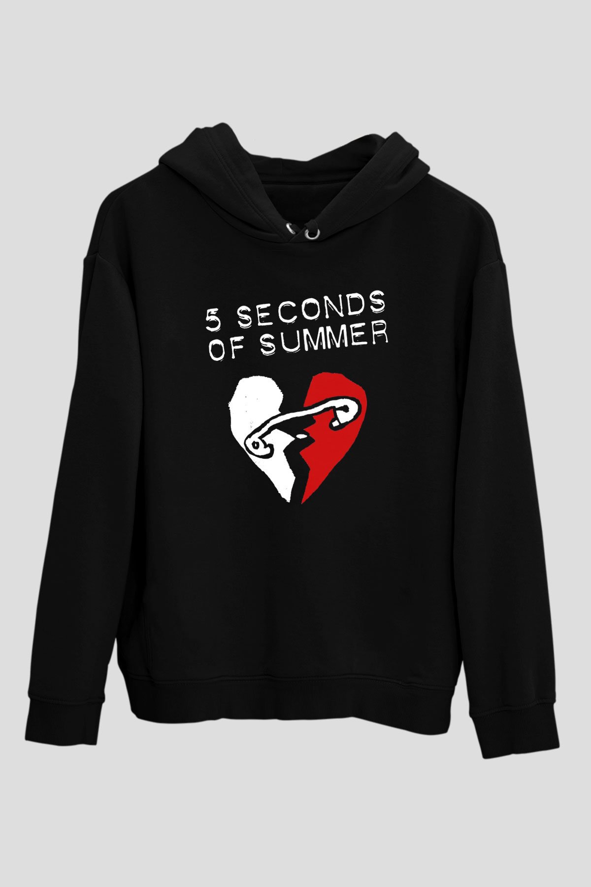 5 Seconds Of Summer Siyah Unisex Hoodie