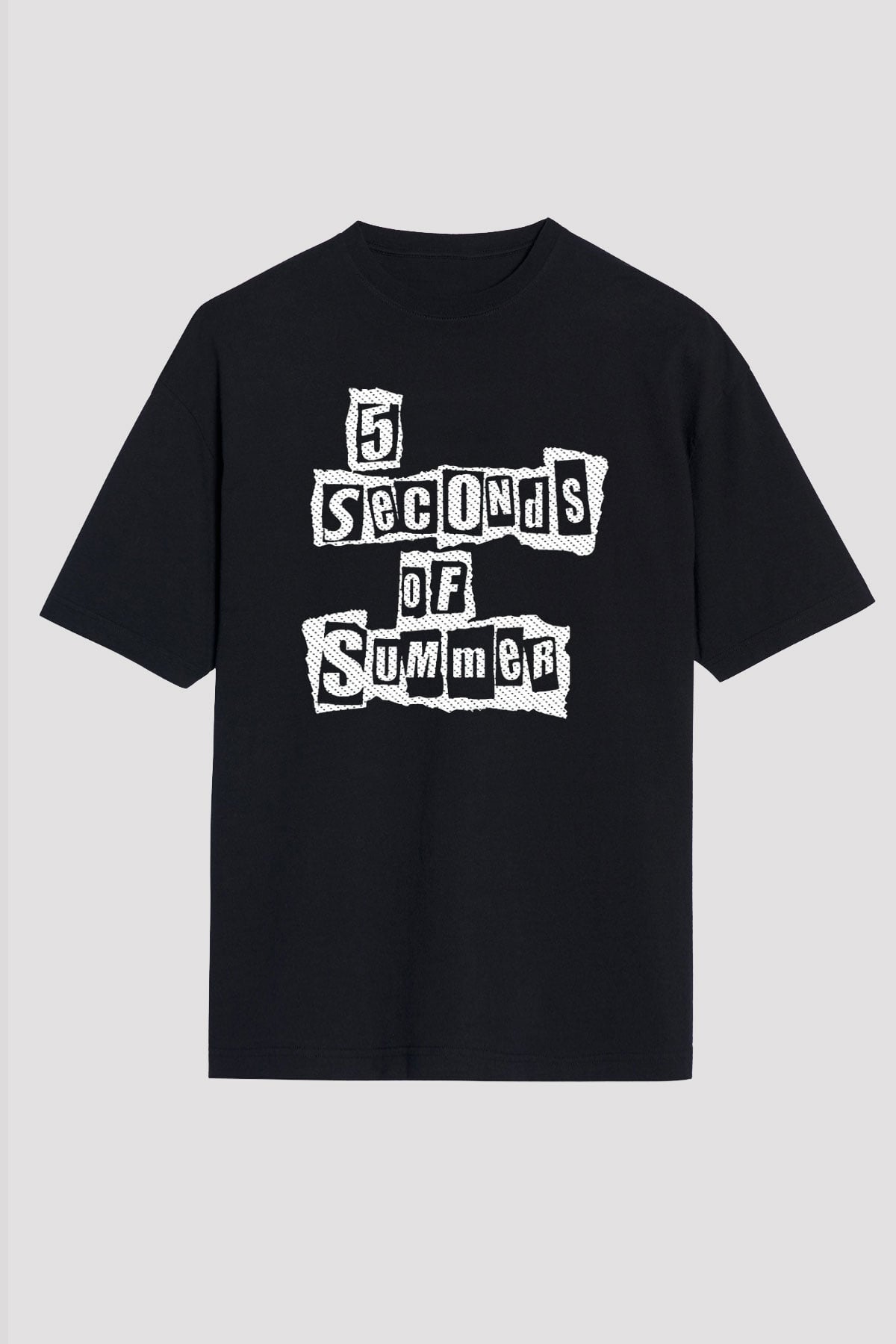 5 Seconds Of Summer Siyah Unisex Oversize Tişört T-Shirt