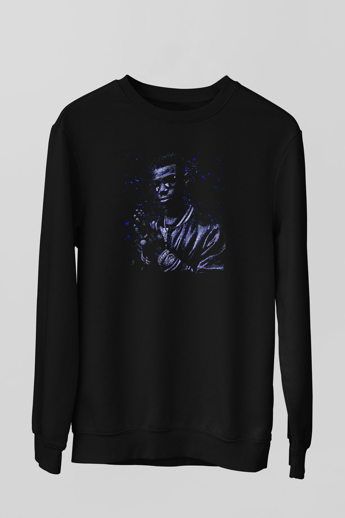 A Boosie Wit Da Hoodie Baskılı Unisex Siyah Sweatshirt