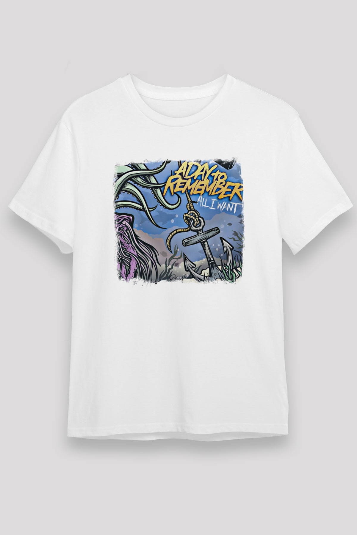 A Day to remember Baskılı Unisex Beyaz Tişört