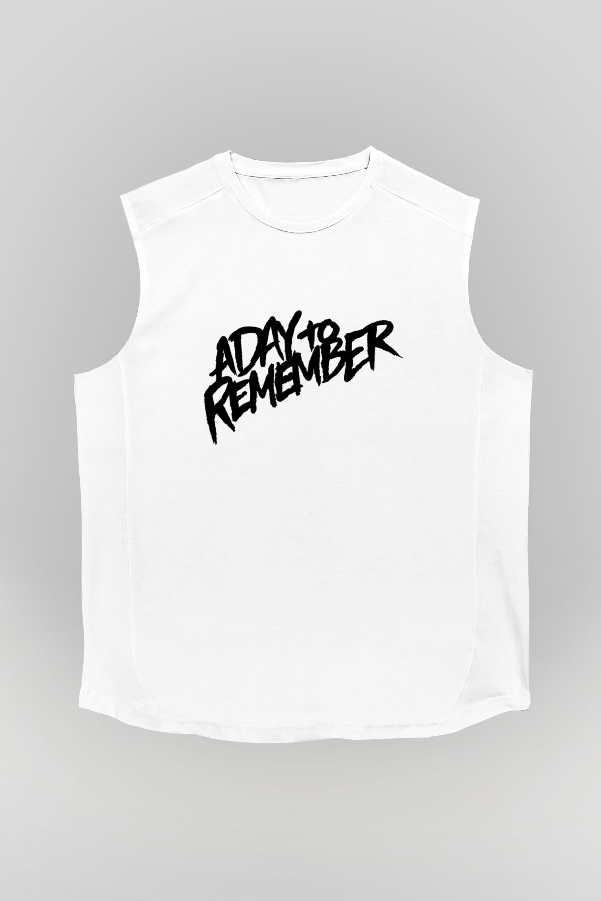 A Day to remember Baskılı Unisex Beyaz Kolsuz Tişört