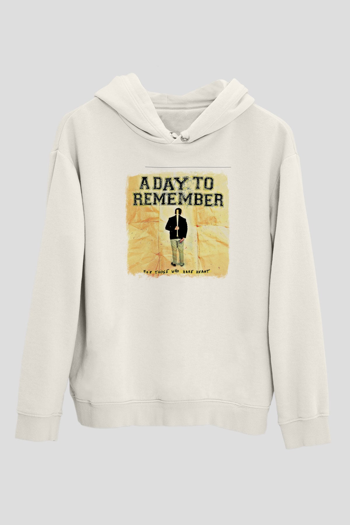 A Day to remember Baskılı Unisex Beyaz Hoodie