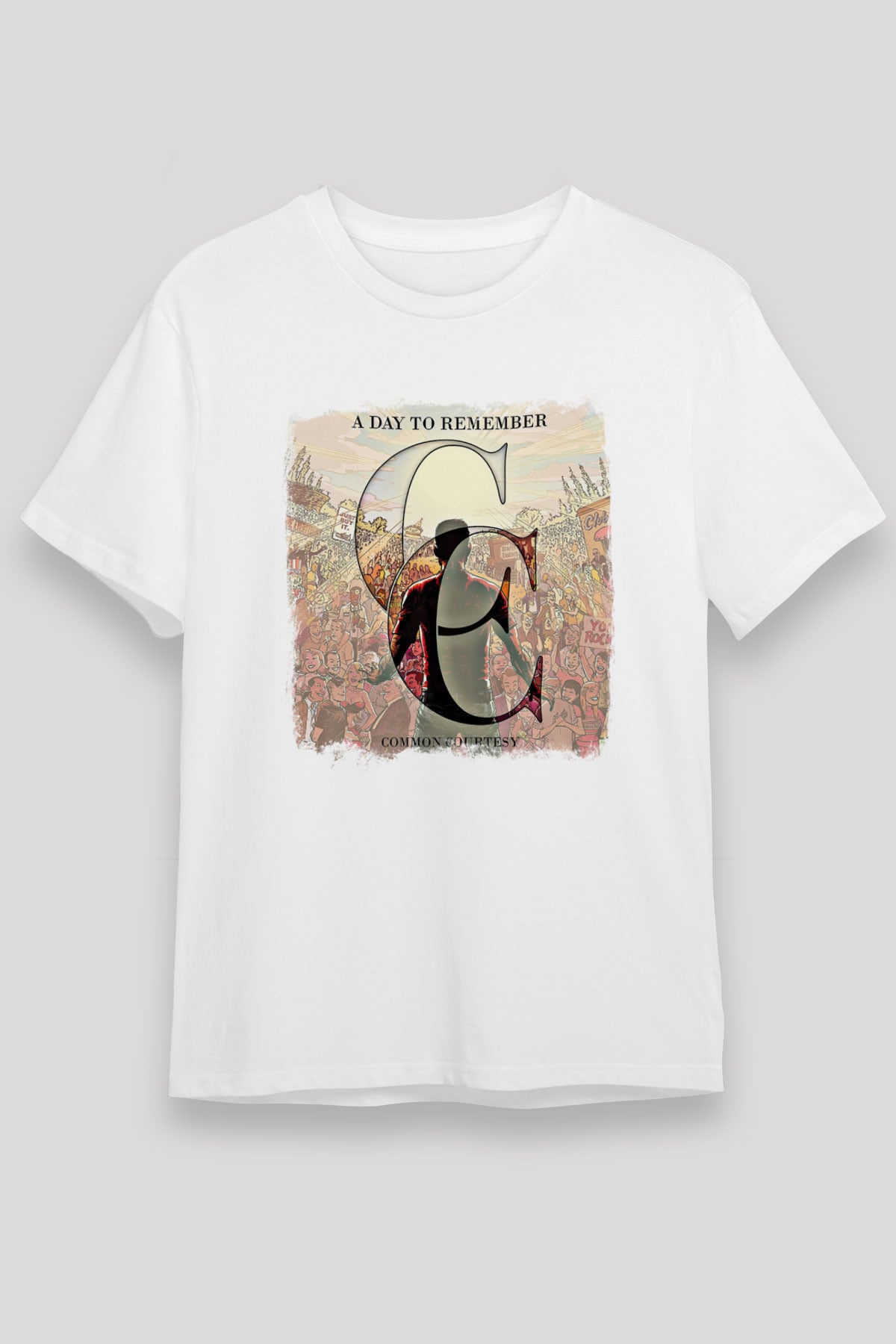 A Day to remember Baskılı Unisex Beyaz Tişört