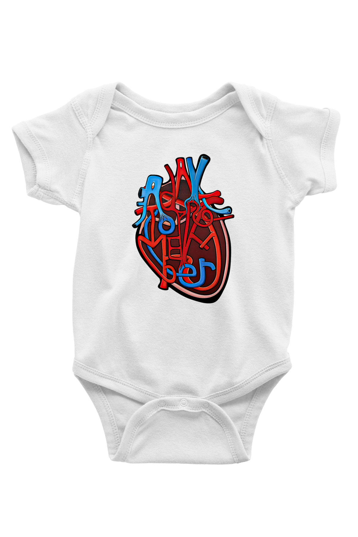 A Day to remember Baskılı Unisex Beyaz Bebek Body - Zıbın