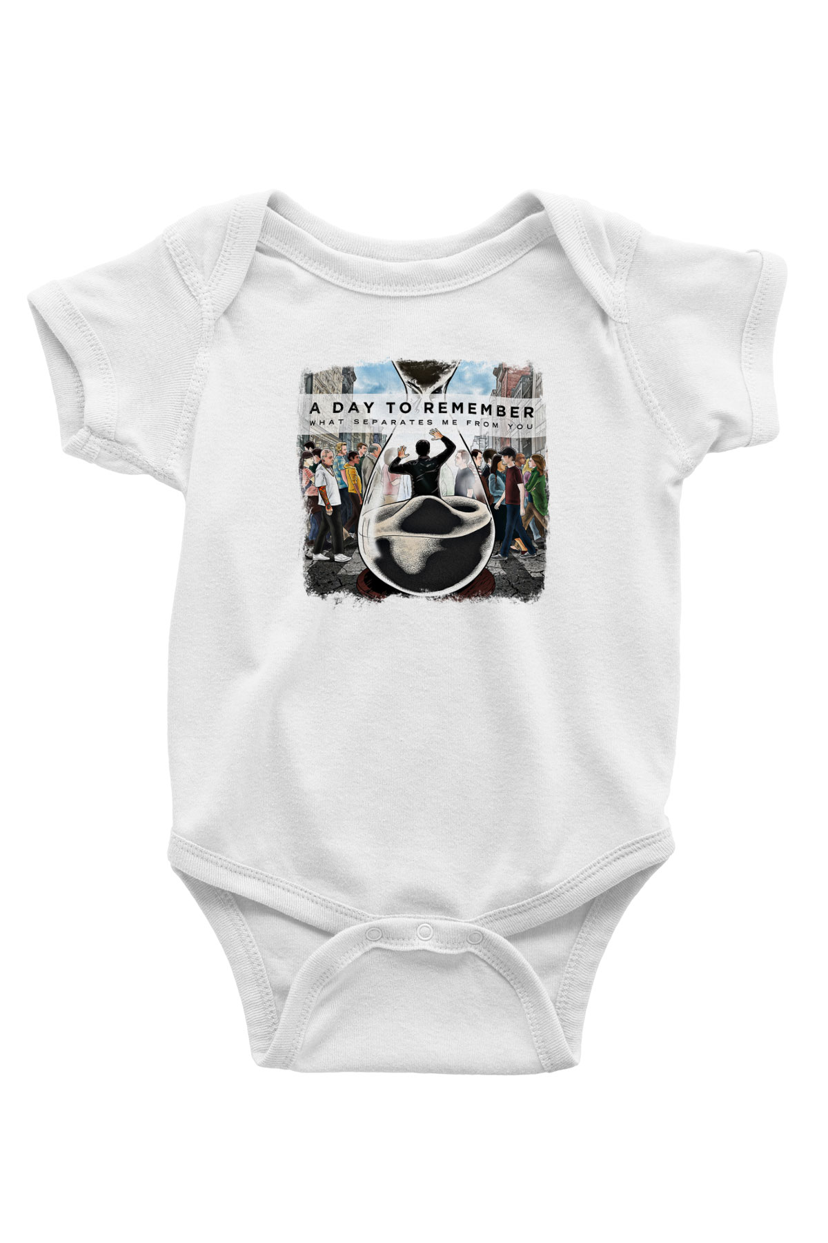 A Day to remember Baskılı Unisex Beyaz Bebek Body - Zıbın