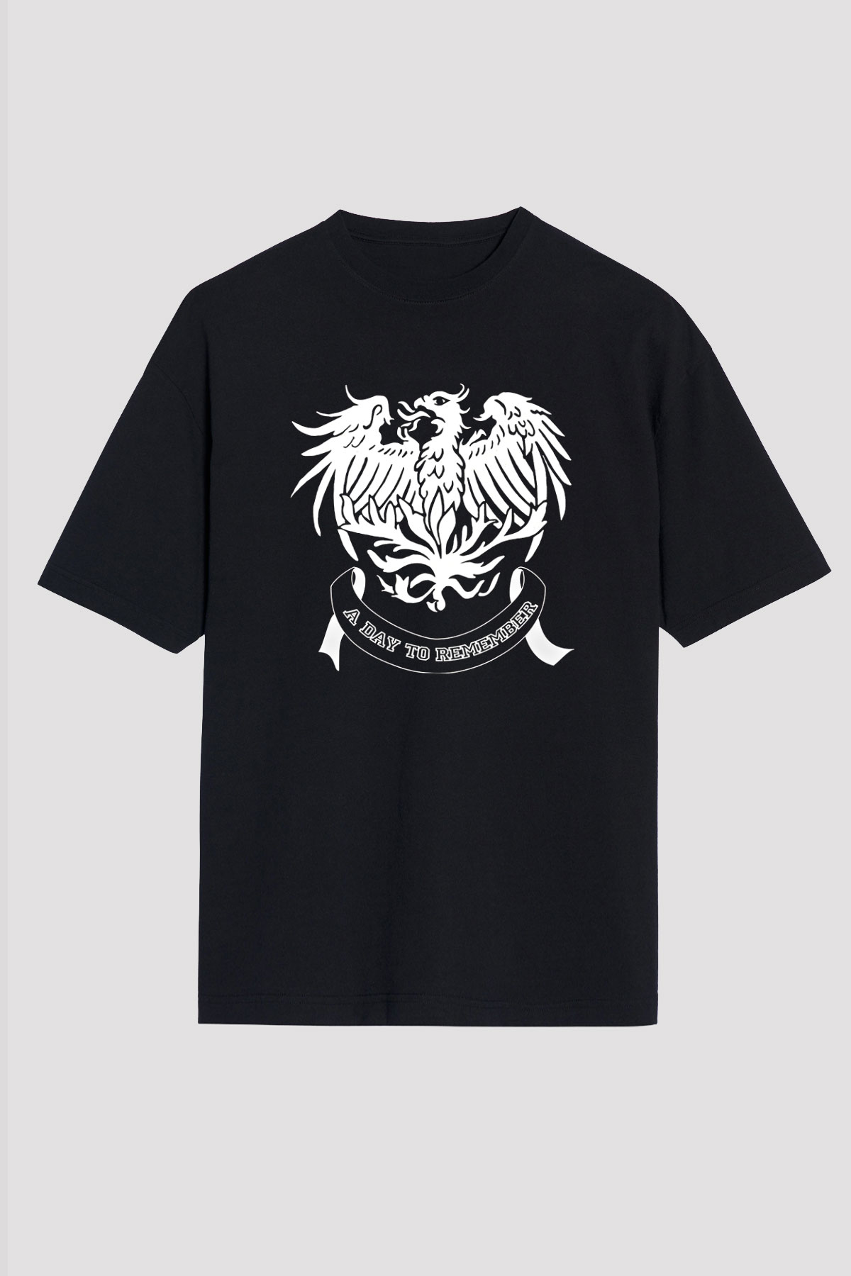 A Day to remember Baskılı Unisex Siyah Oversize Tişört