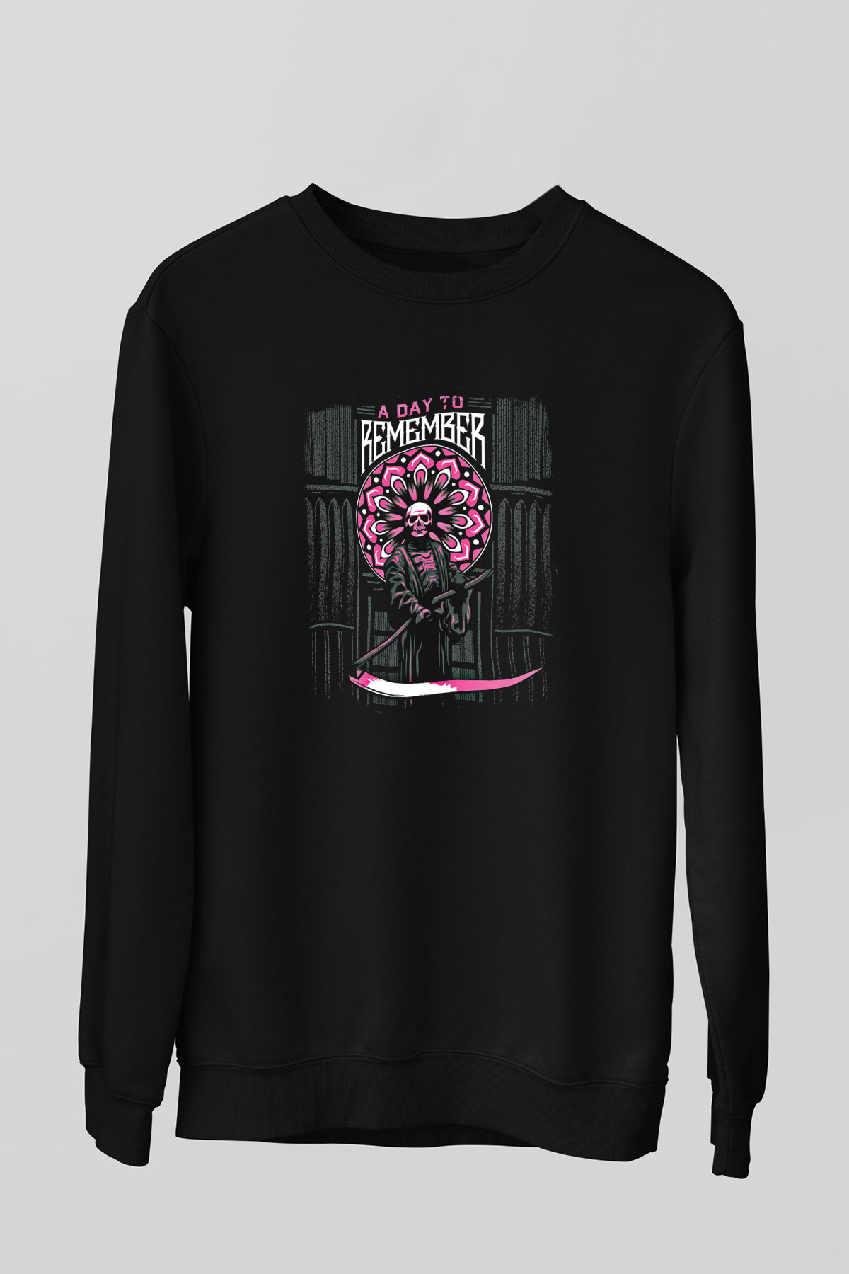 A Day to remember Baskılı Unisex Siyah Sweatshirt