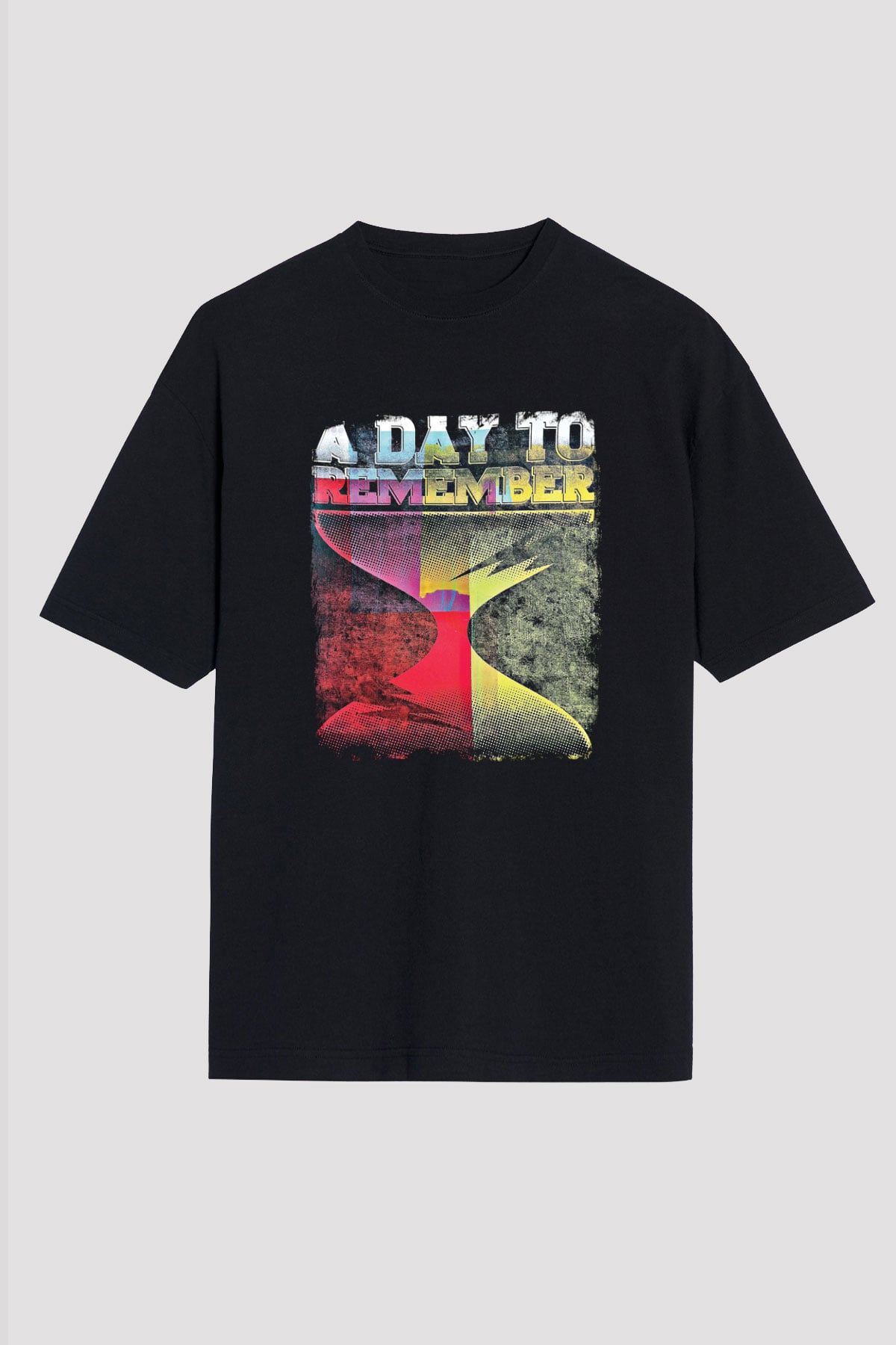 A Day to remember Baskılı Unisex Siyah Oversize Tişört