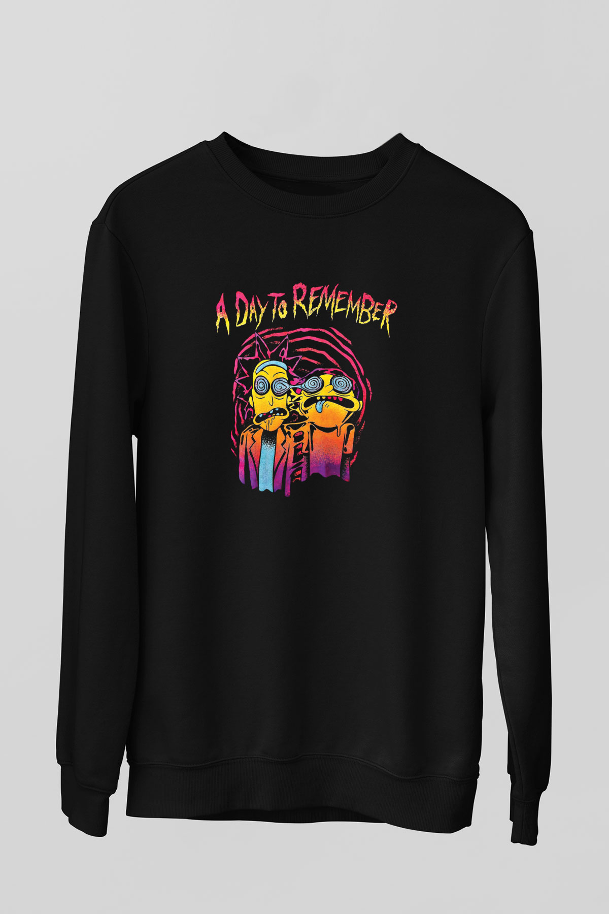 A Day to remember Baskılı Unisex Siyah Sweatshirt