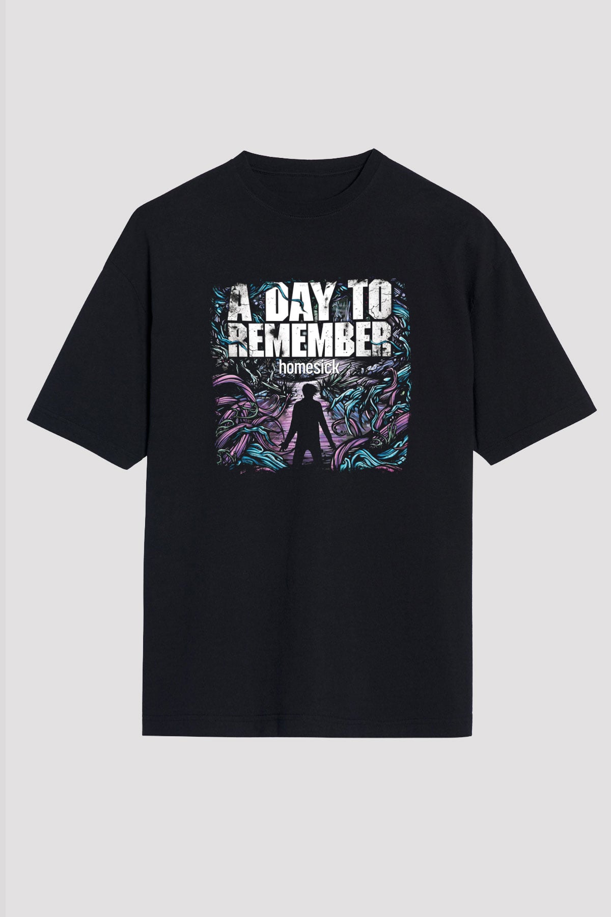 A Day to remember Baskılı Unisex Siyah Oversize Tişört