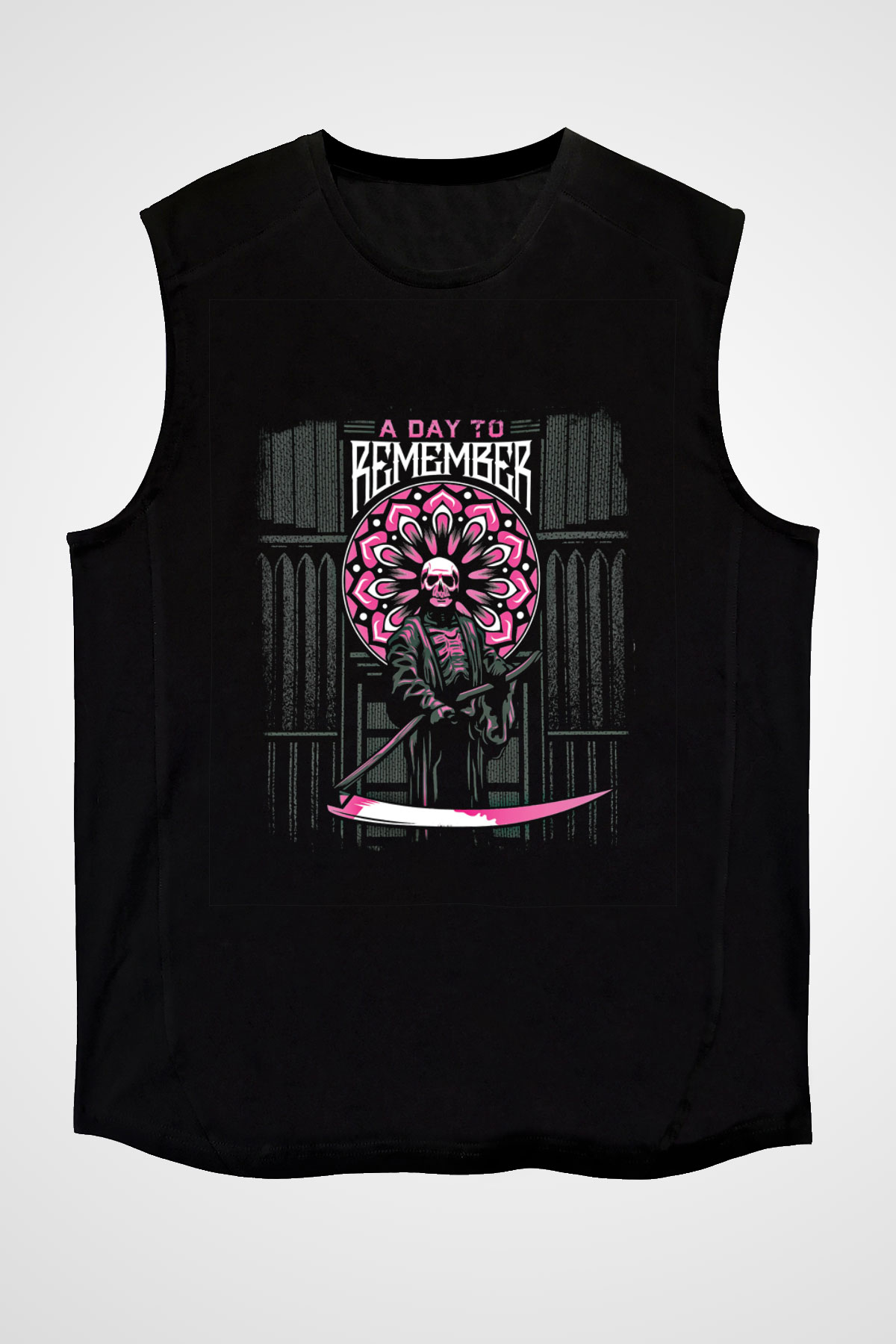 A Day to remember Baskılı Unisex Siyah Kolsuz Tişört