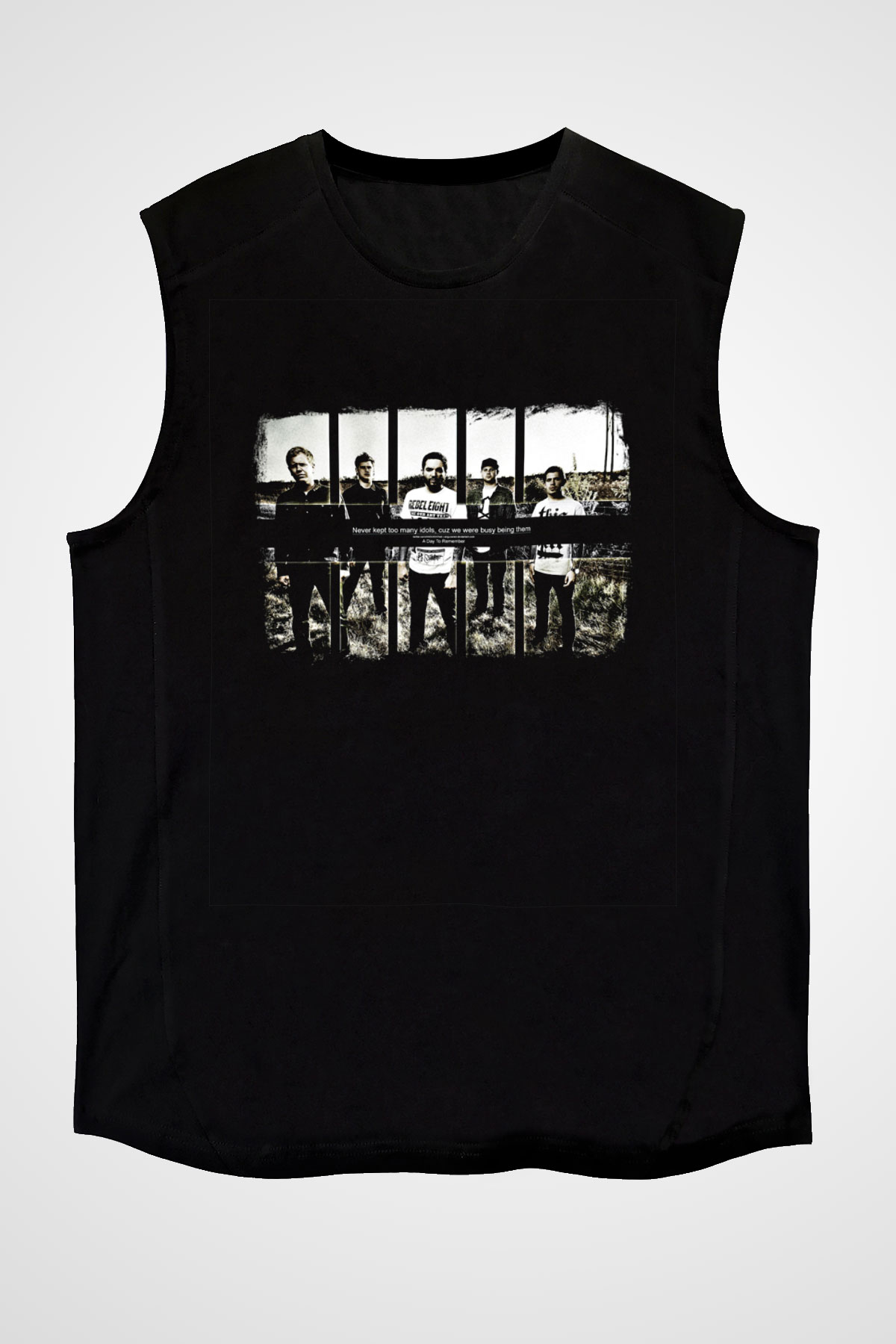 A Day to remember Baskılı Unisex Siyah Kolsuz Tişört