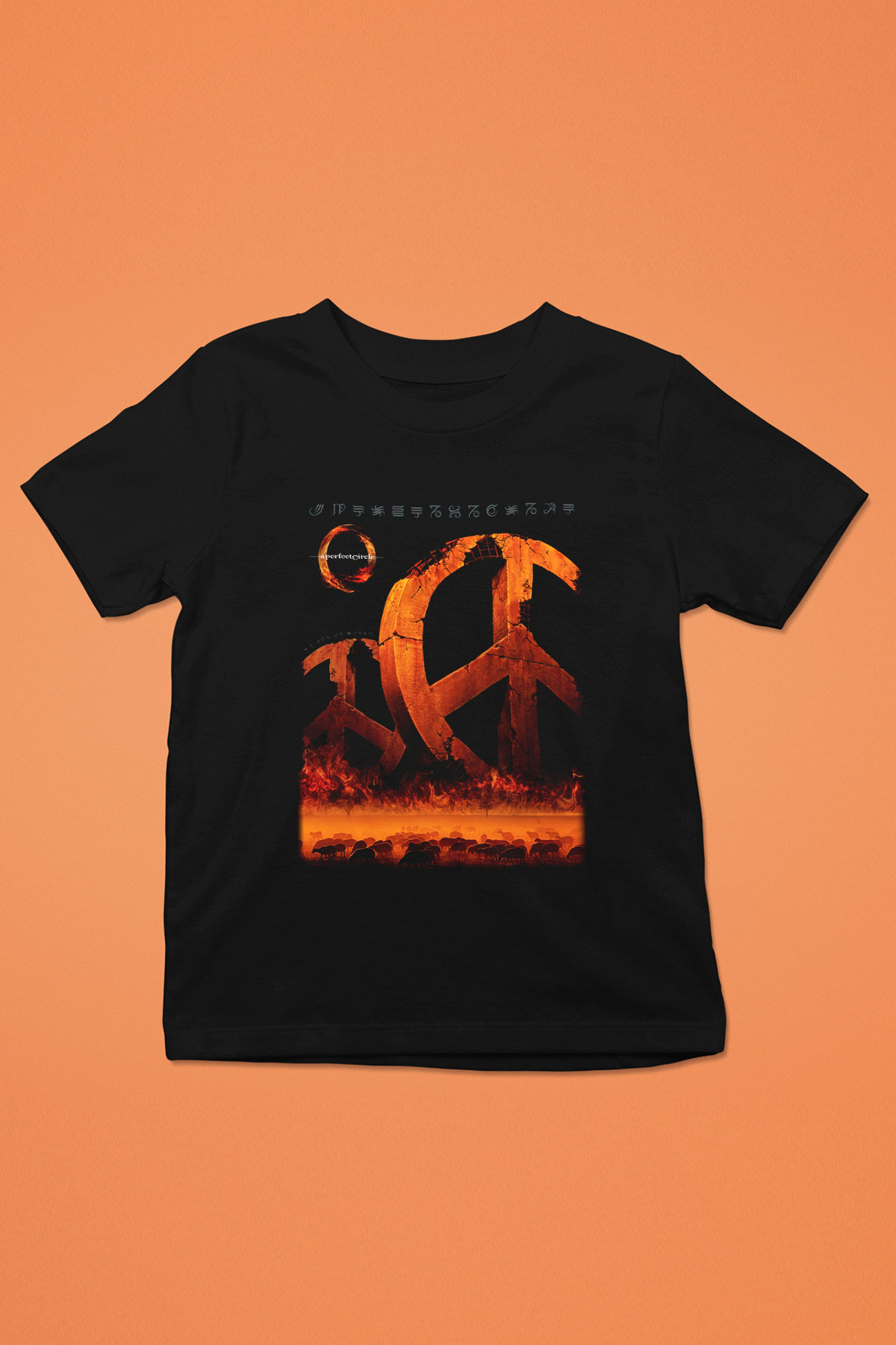A Perfect Circle Baskılı Siyah Unisex Çocuk Tişört