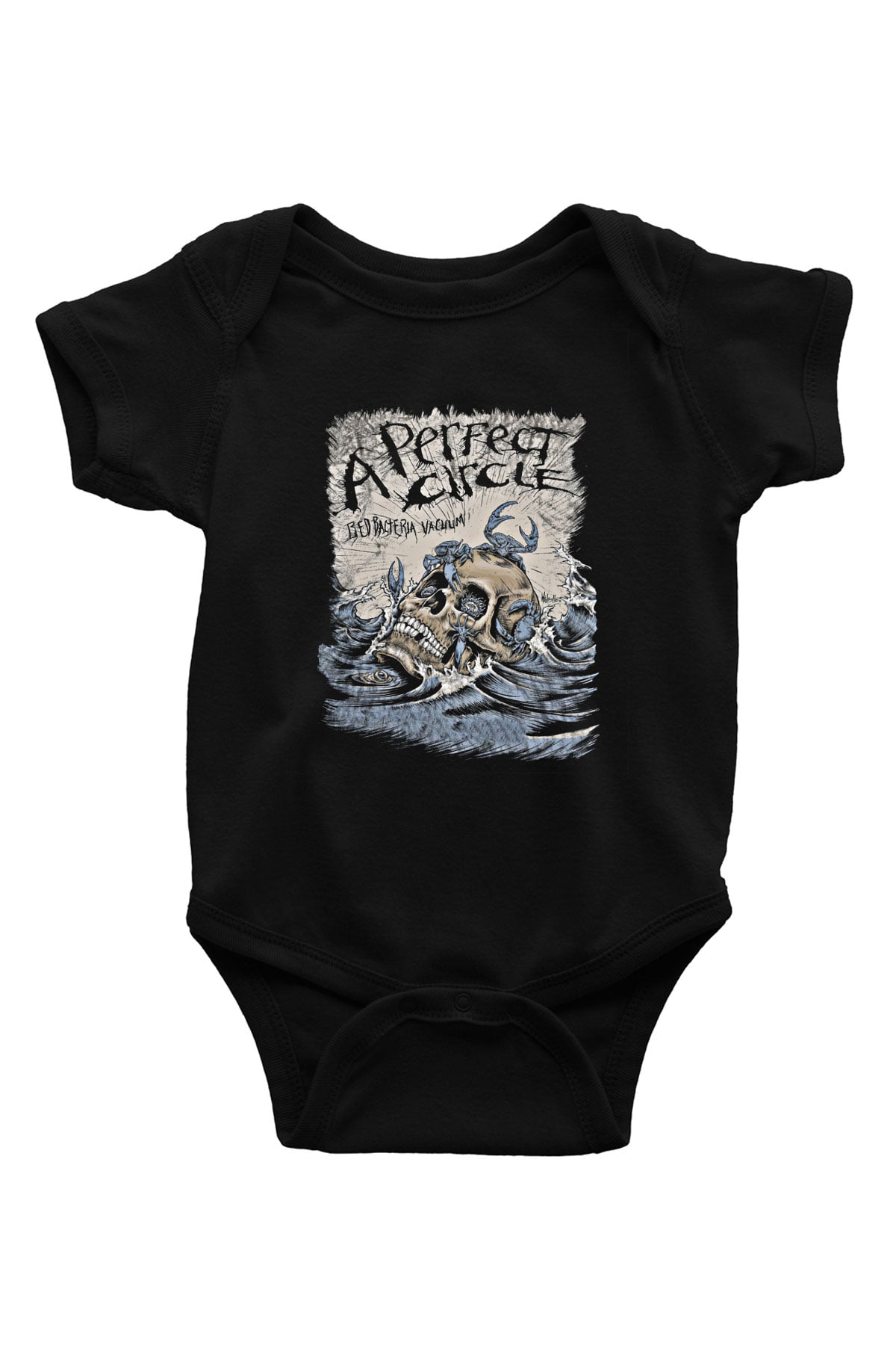 A Perfect Circle Baskılı Unisex Siyah Bebek Body - Zıbın