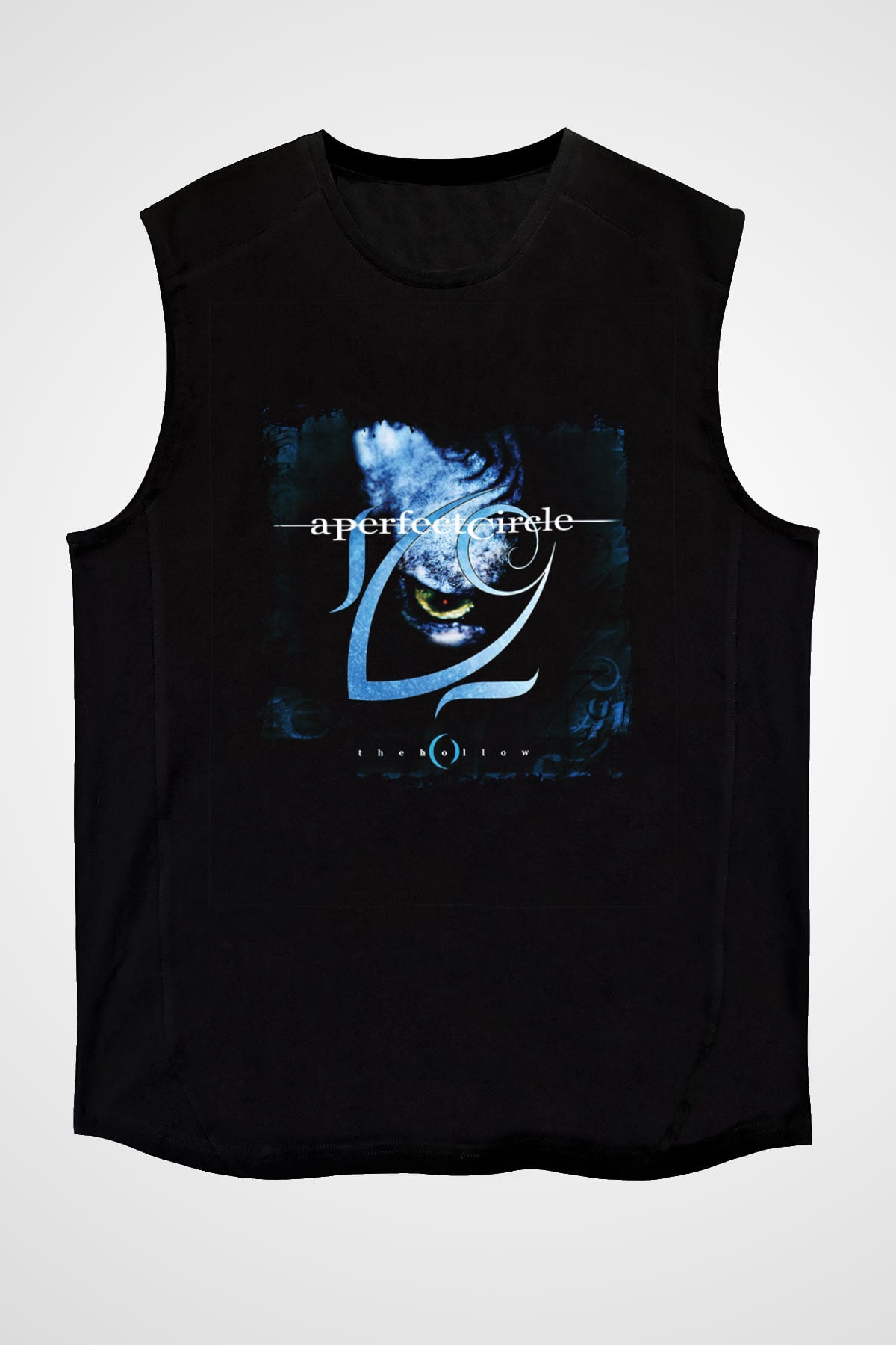 A Perfect Circle Baskılı Unisex Siyah Kolsuz Tişört