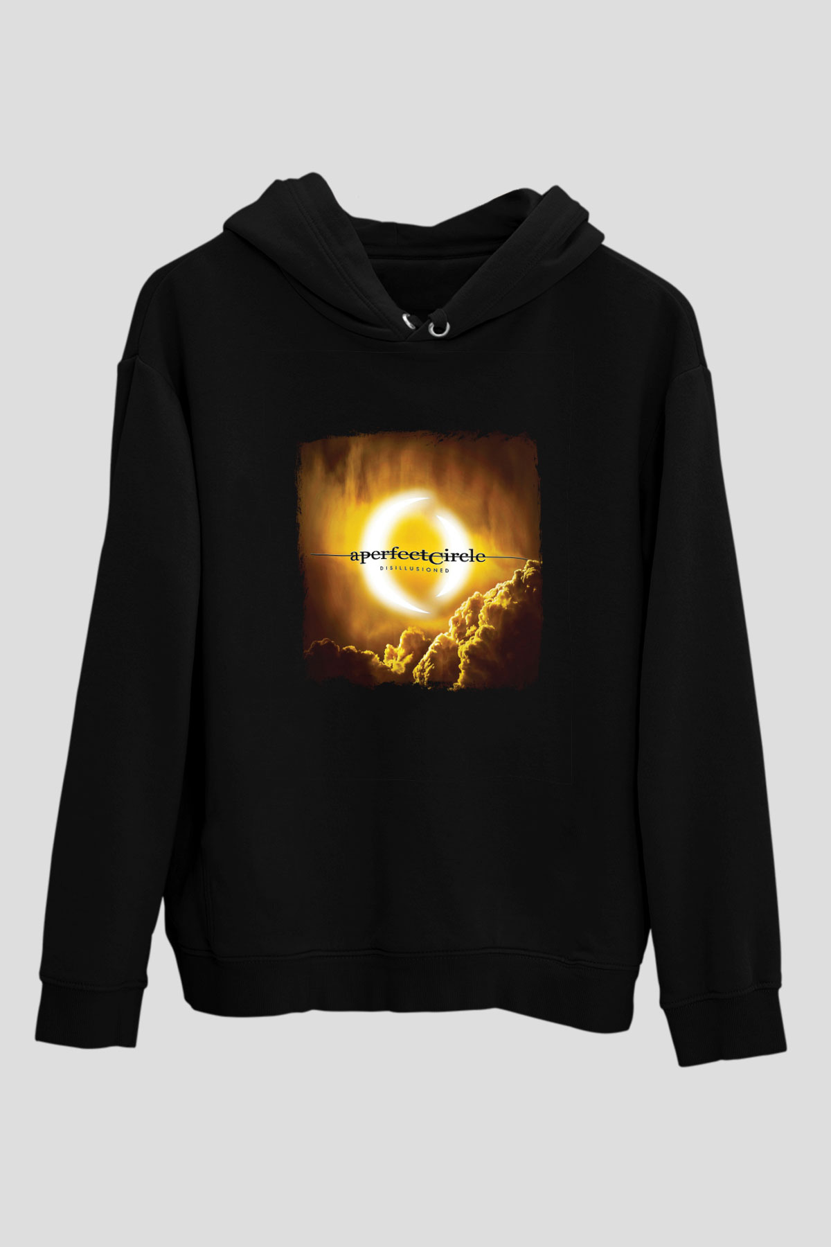 A Perfect Circle Baskılı Unisex Siyah Hoodie