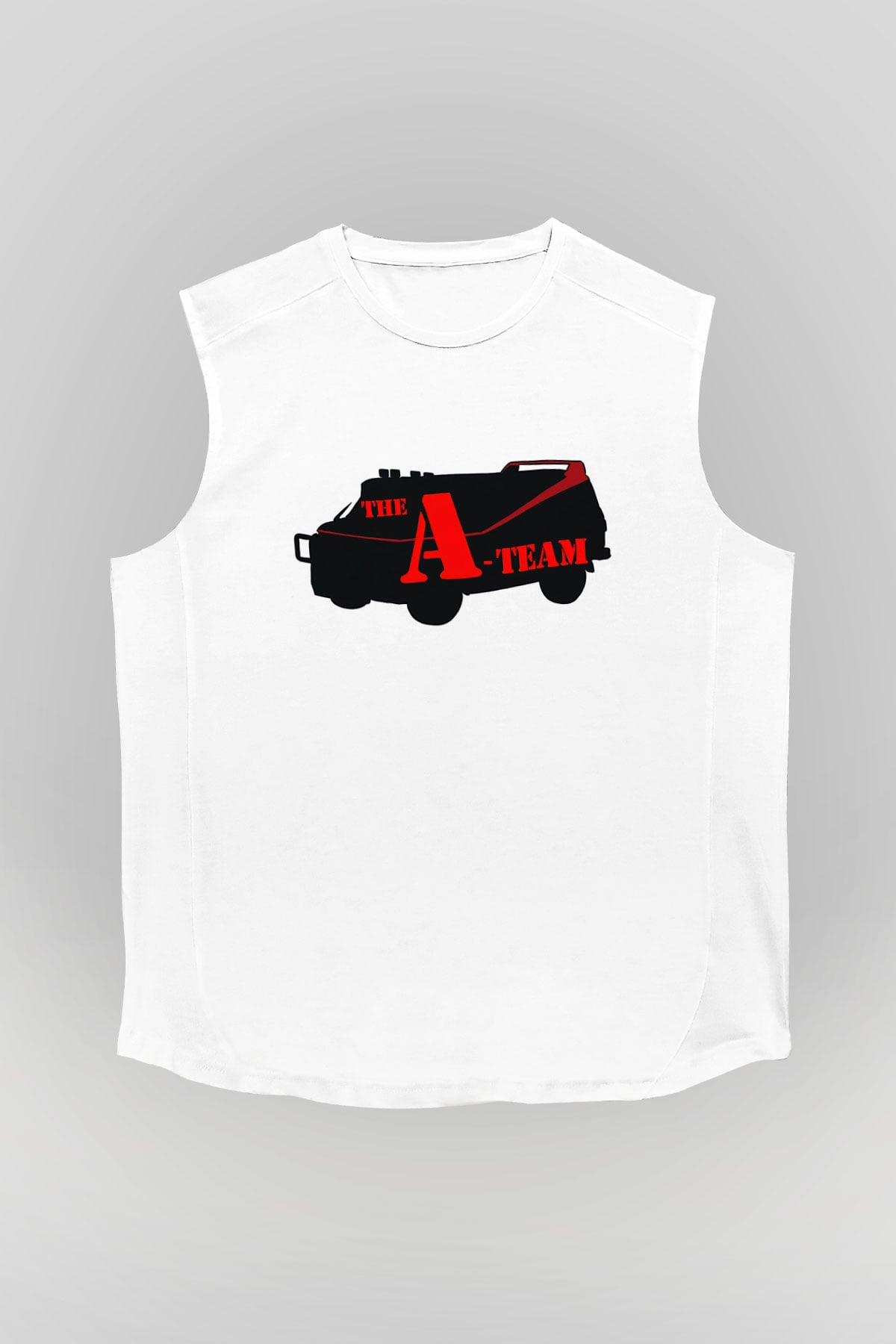 A-Team Beyaz Unisex Kolsuz Tişört