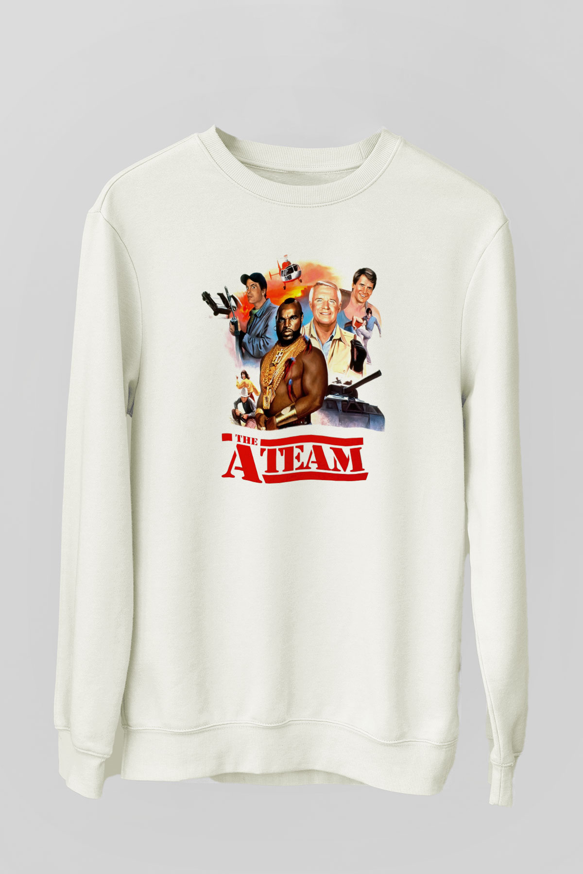 A-Team Beyaz Unisex Sweatshirt