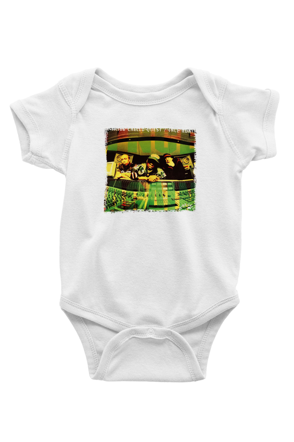 A Tribe Called Quest Baskılı Beyaz Unisex Bebek Body - Zıbın