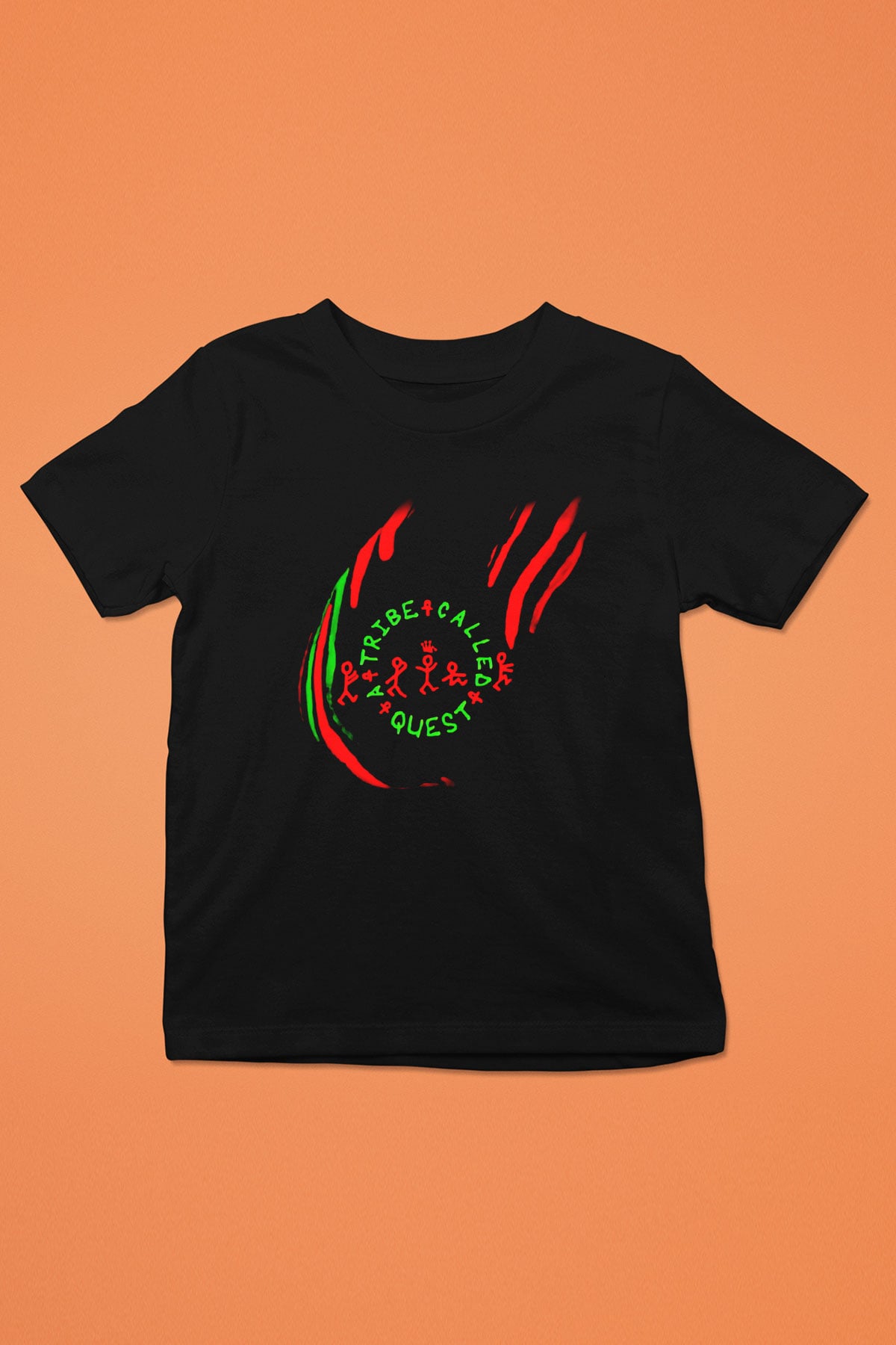 A Tribe Called Quest Baskılı Siyah Unisex Çocuk Tişört