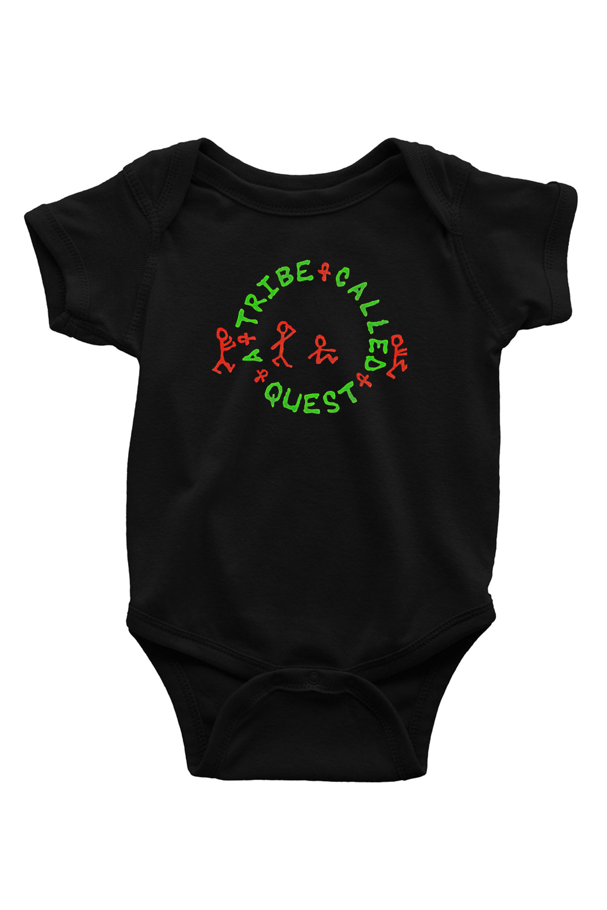 A Tribe Called Quest Baskılı Unisex Siyah Bebek Body - Zıbın