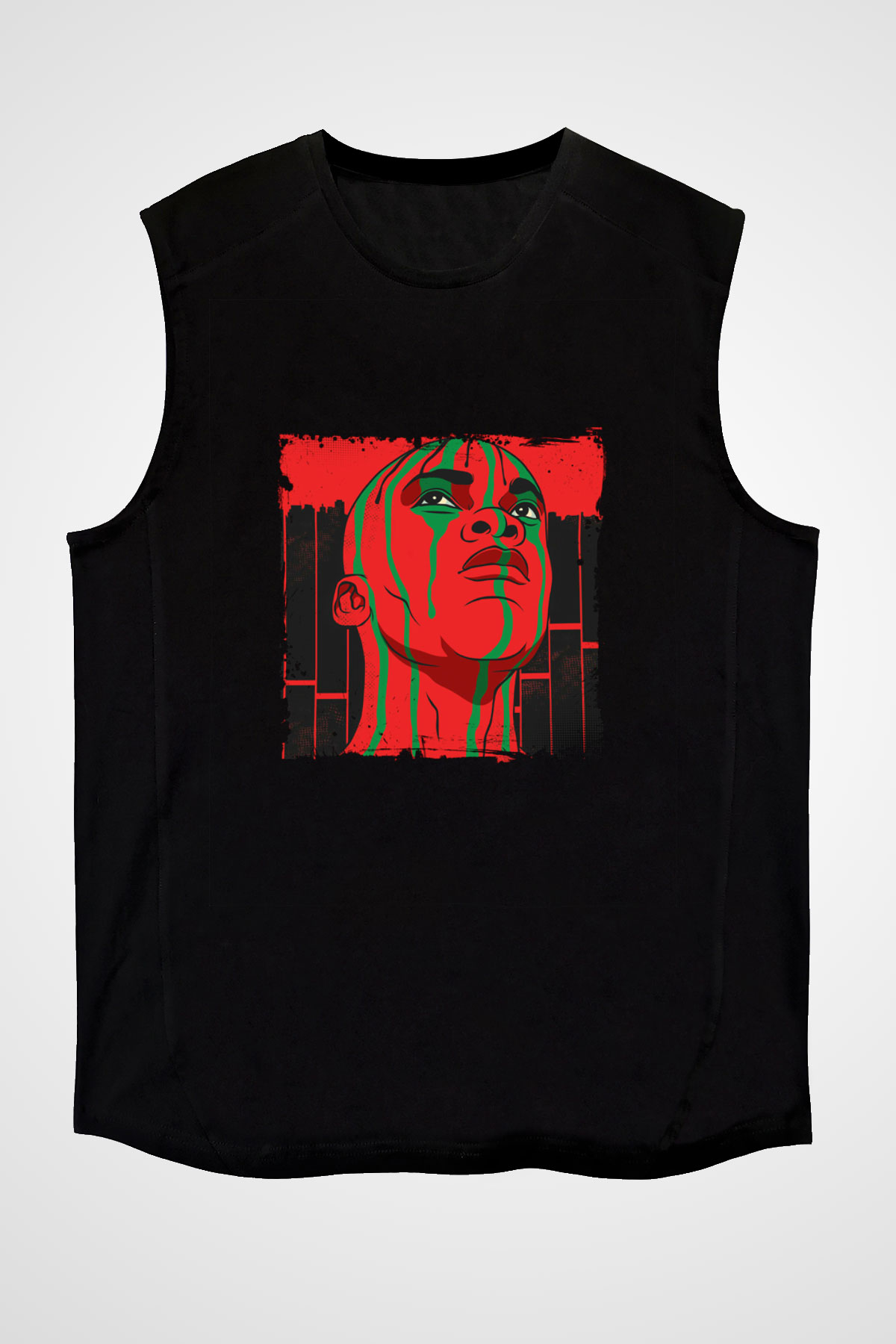 A Tribe Called Quest Baskılı Unisex Siyah Kolsuz Tişört