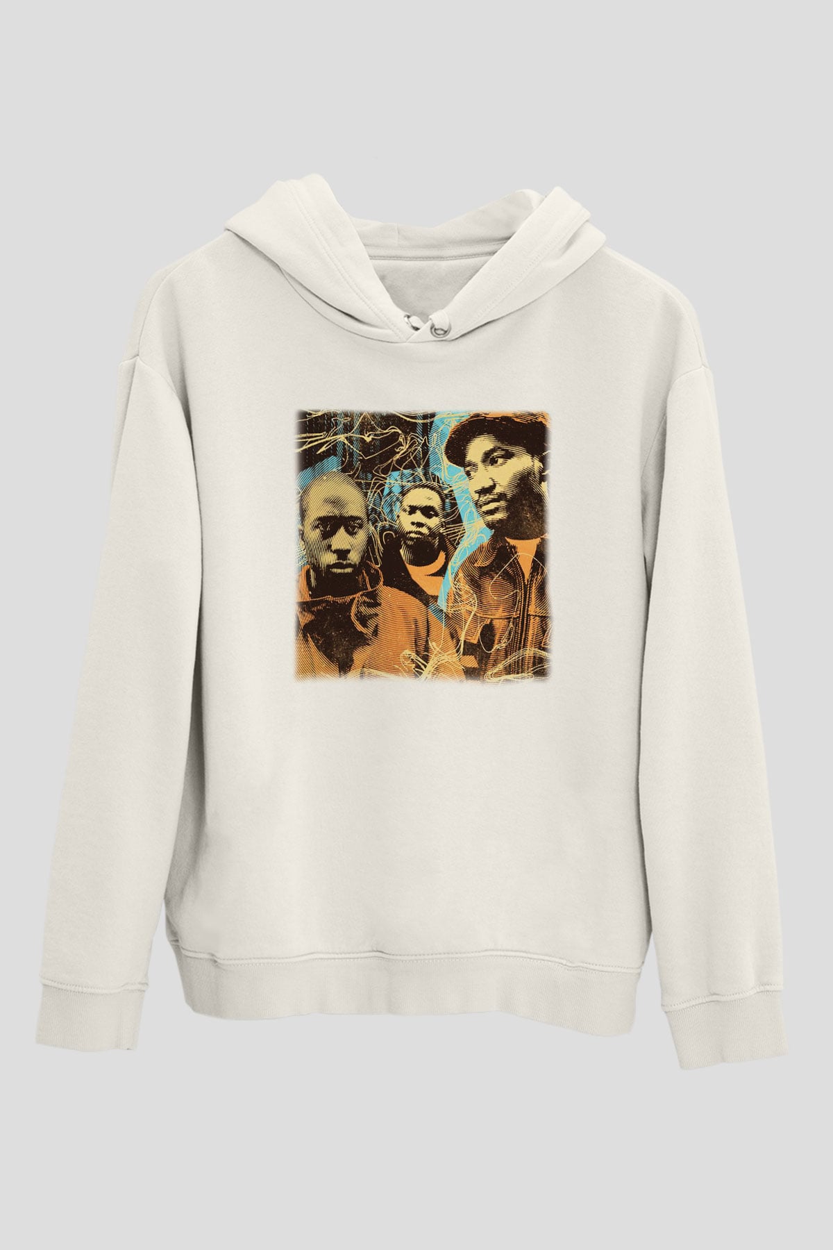 A Tribe Called Quest Beyaz Unisex Kapşonlu Sweatshirt