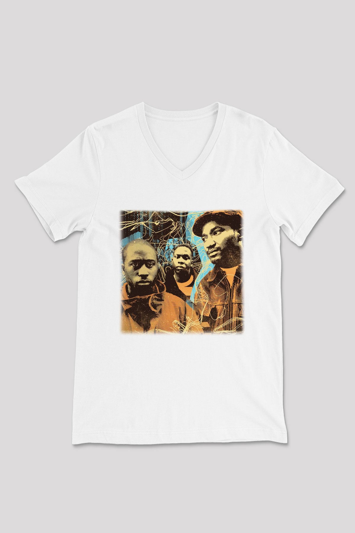 A Tribe Called Quest Beyaz Unisex V Yaka Tişört T-Shirt