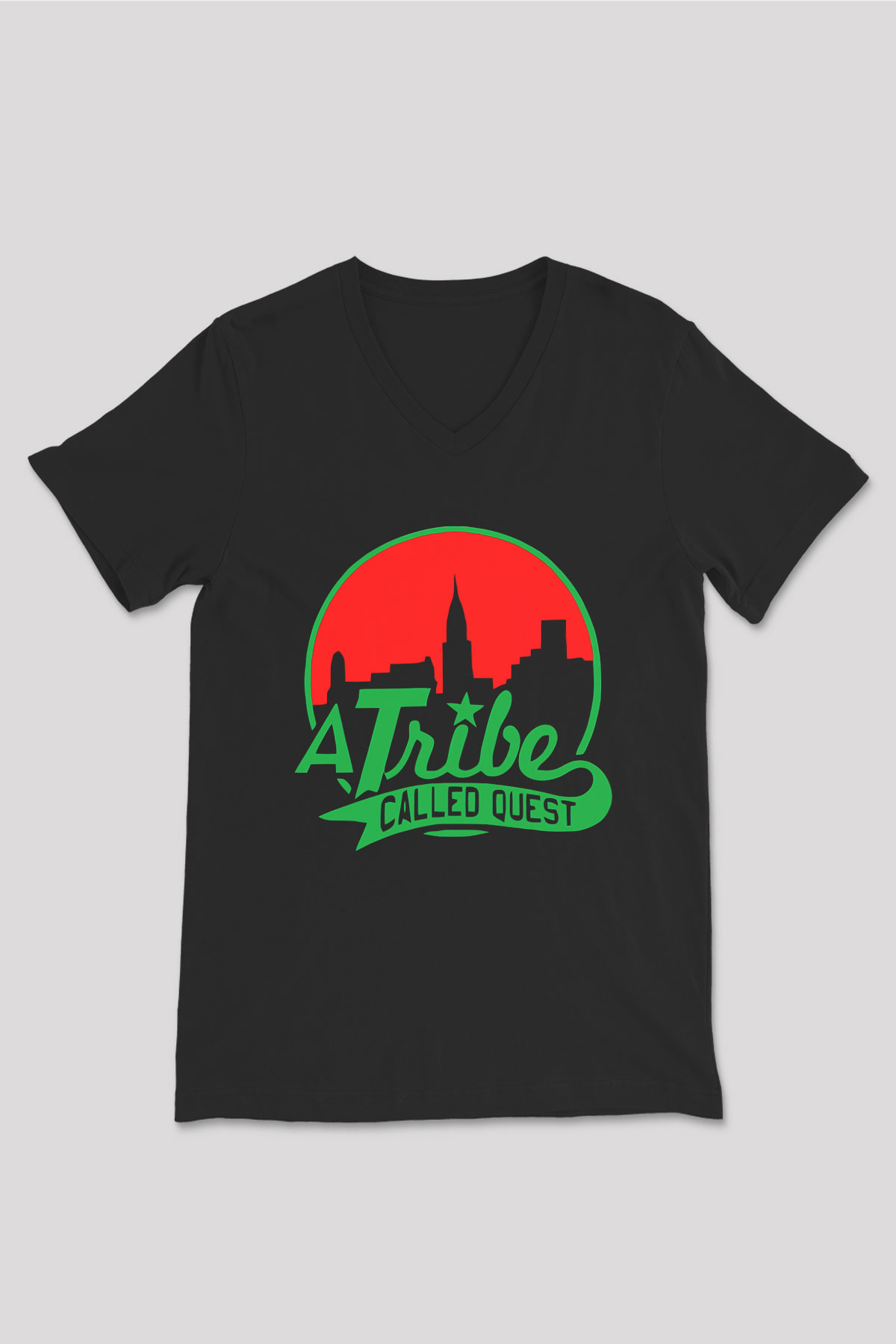 A Tribe Called Quest Siyah Unisex V Yaka Tişört T-Shirt