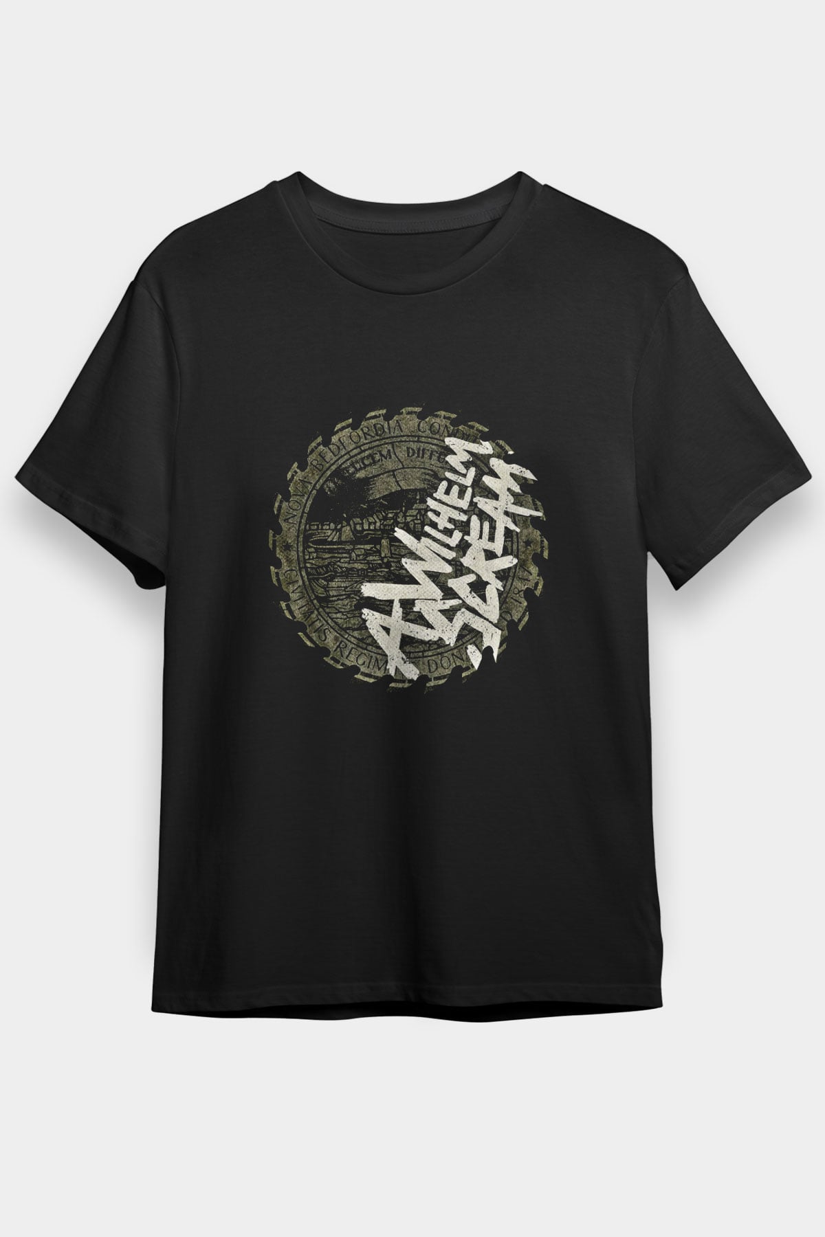 A Wilhelm Scream Baskılı Unisex Siyah Tişört