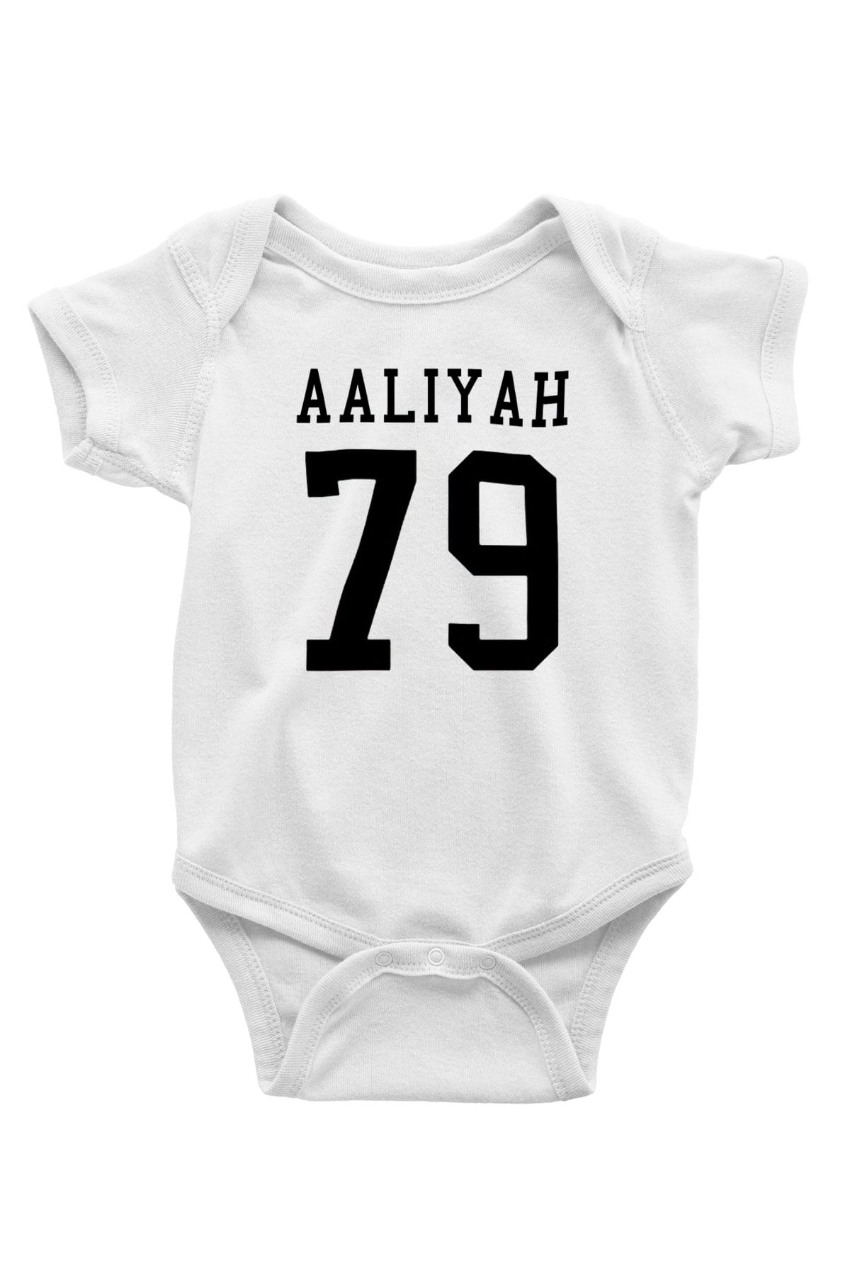 Aaliyah Baskılı Beyaz Unisex Bebek Body - Zıbın