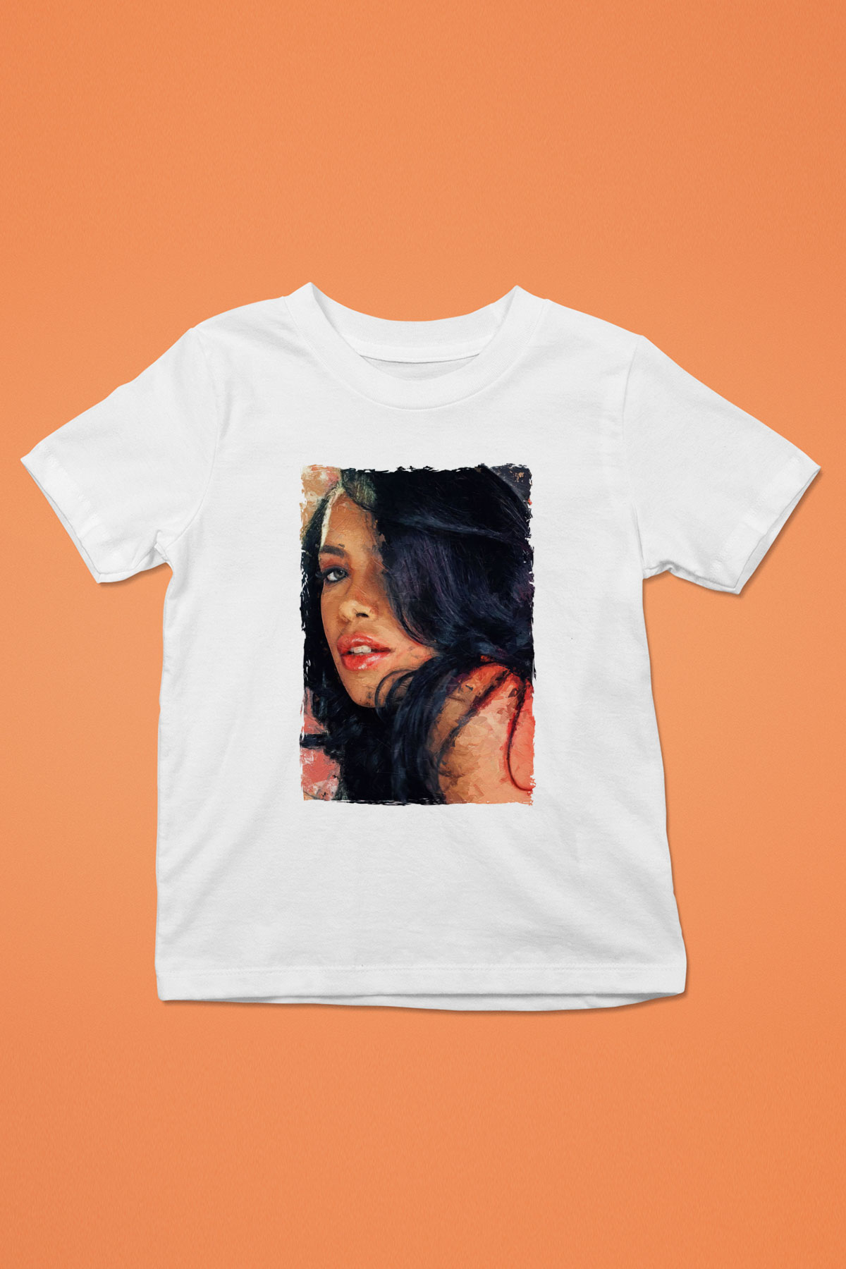 Aaliyah Beyaz Unisex Çocuk Tişört