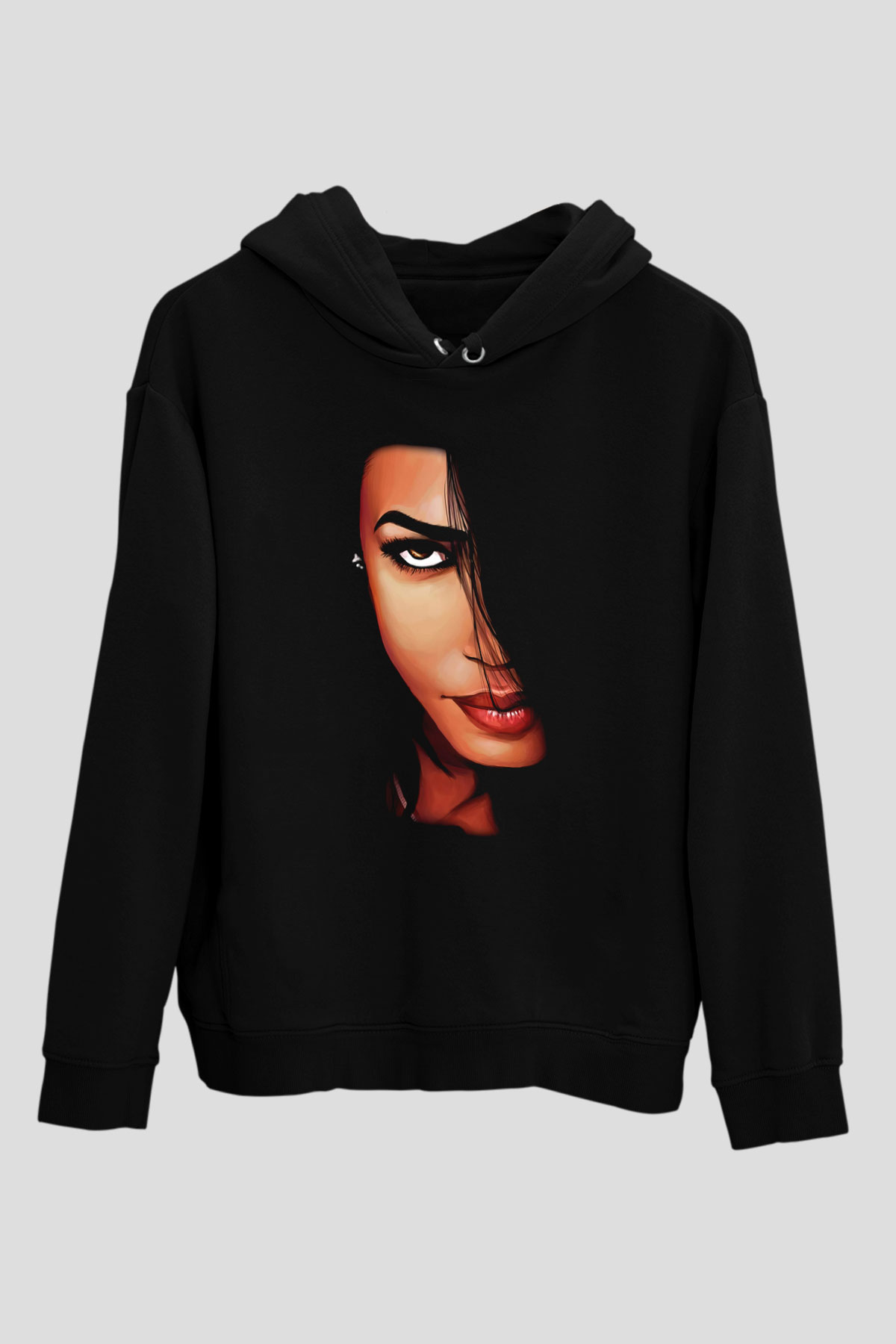 Aaliyah Siyah Unisex Hoodie