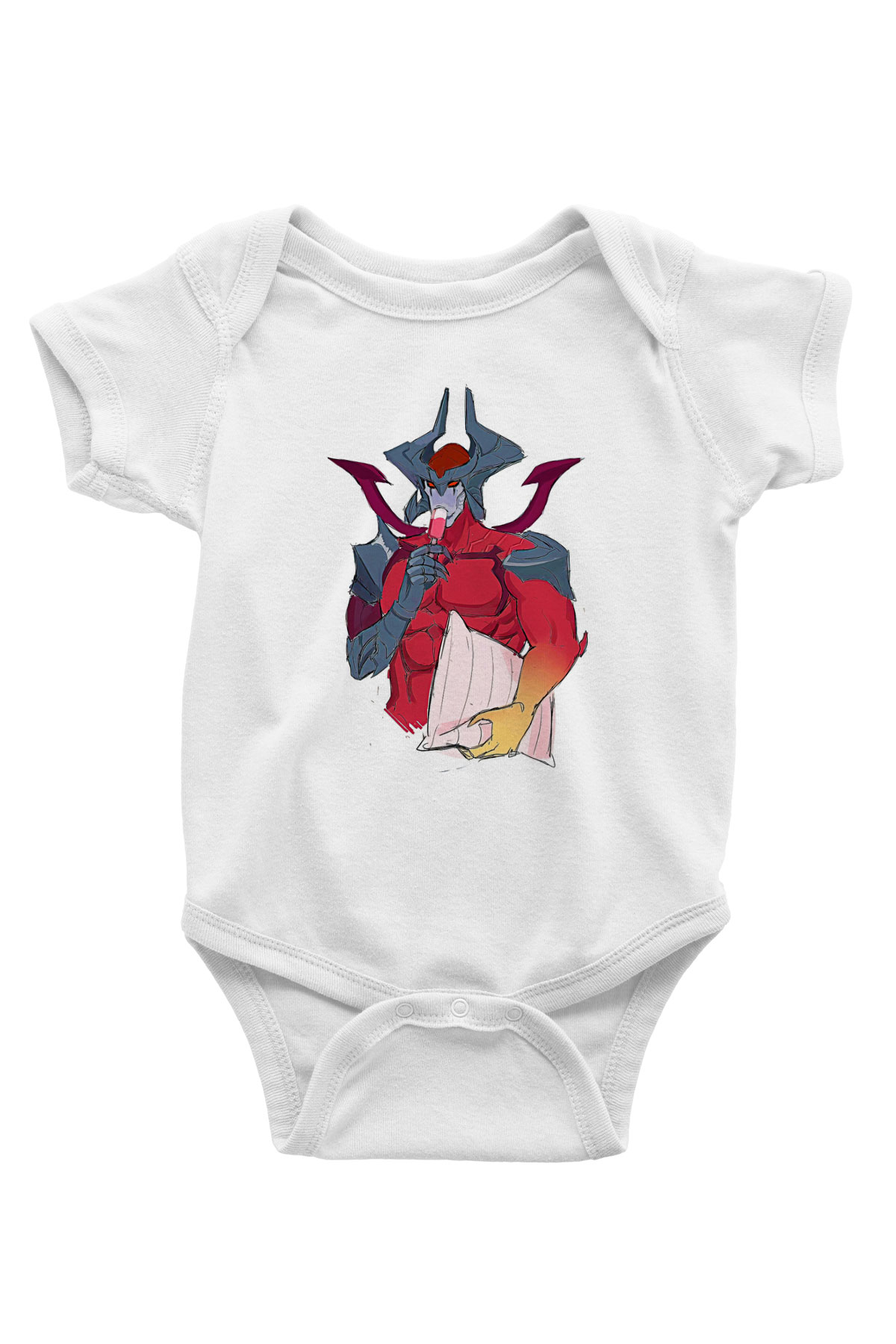 Aatrox James Baskılı Beyaz Unisex Bebek Body - Zıbın