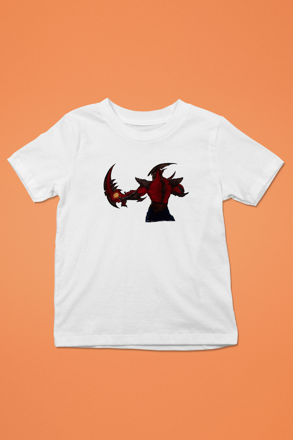 Aatrox James Baskılı Beyaz Unisex Beyaz Çocuk Tişört - Tshirt